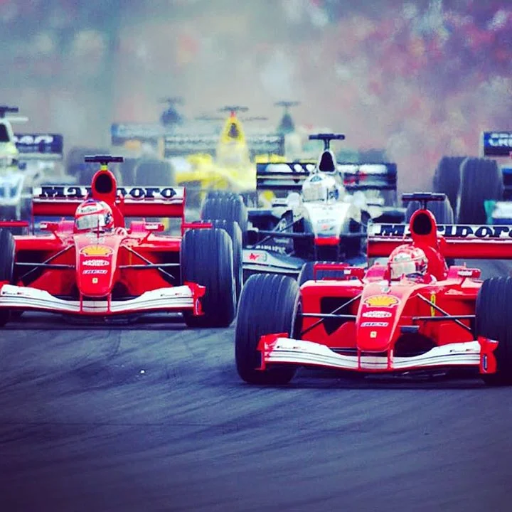 Start of the 2001 Hungarian Grand Prix.