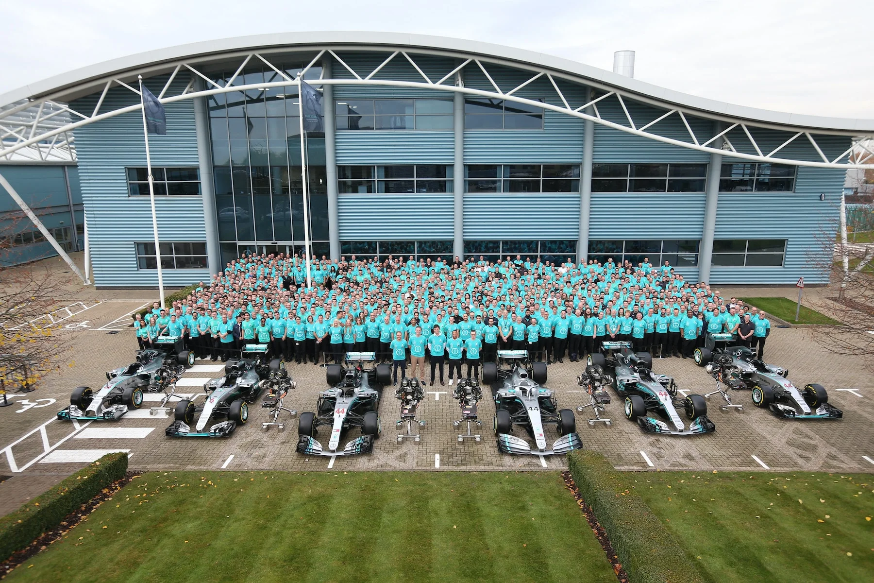 Mercedes-AMG Petronas Motorsport celebrated its sixth consecutive double