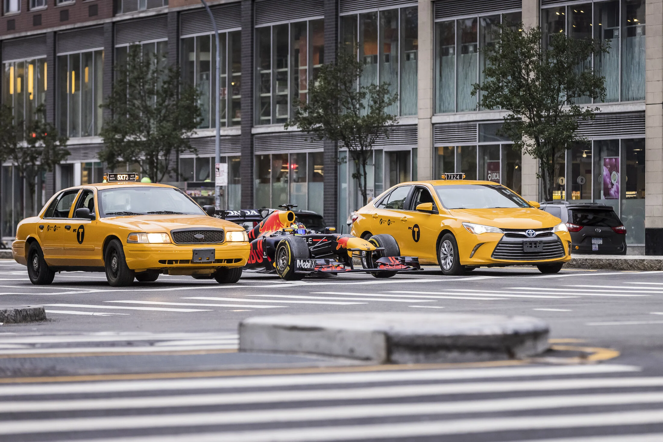 2011 title-winning RB7 car to New York City