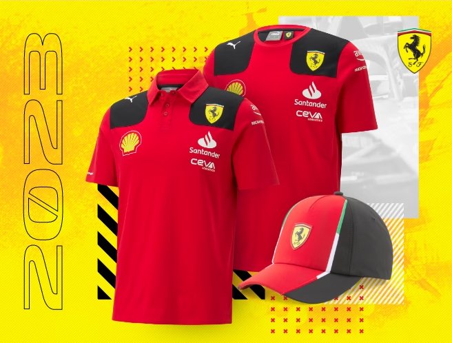 Ferrari Merch at the F1 Store