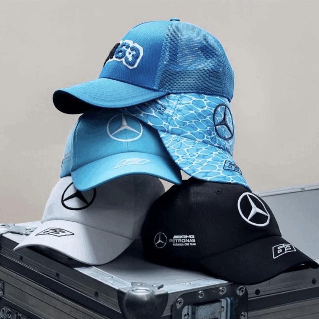 Mercedes F1 hats 