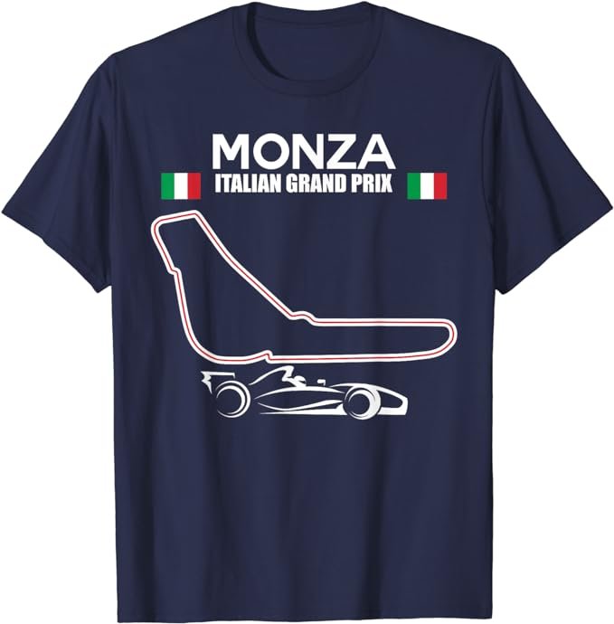 Monza Circuit Formula Racing Car Italian Grand Prix T-Shirt