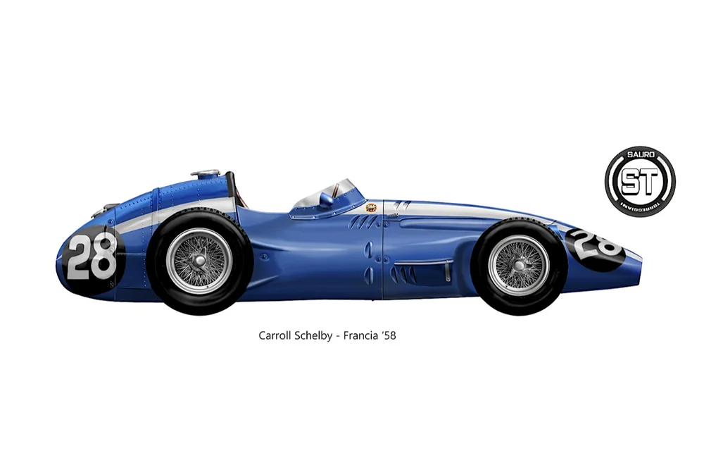 Maserati 250F - Carroll Shelby - France 1958