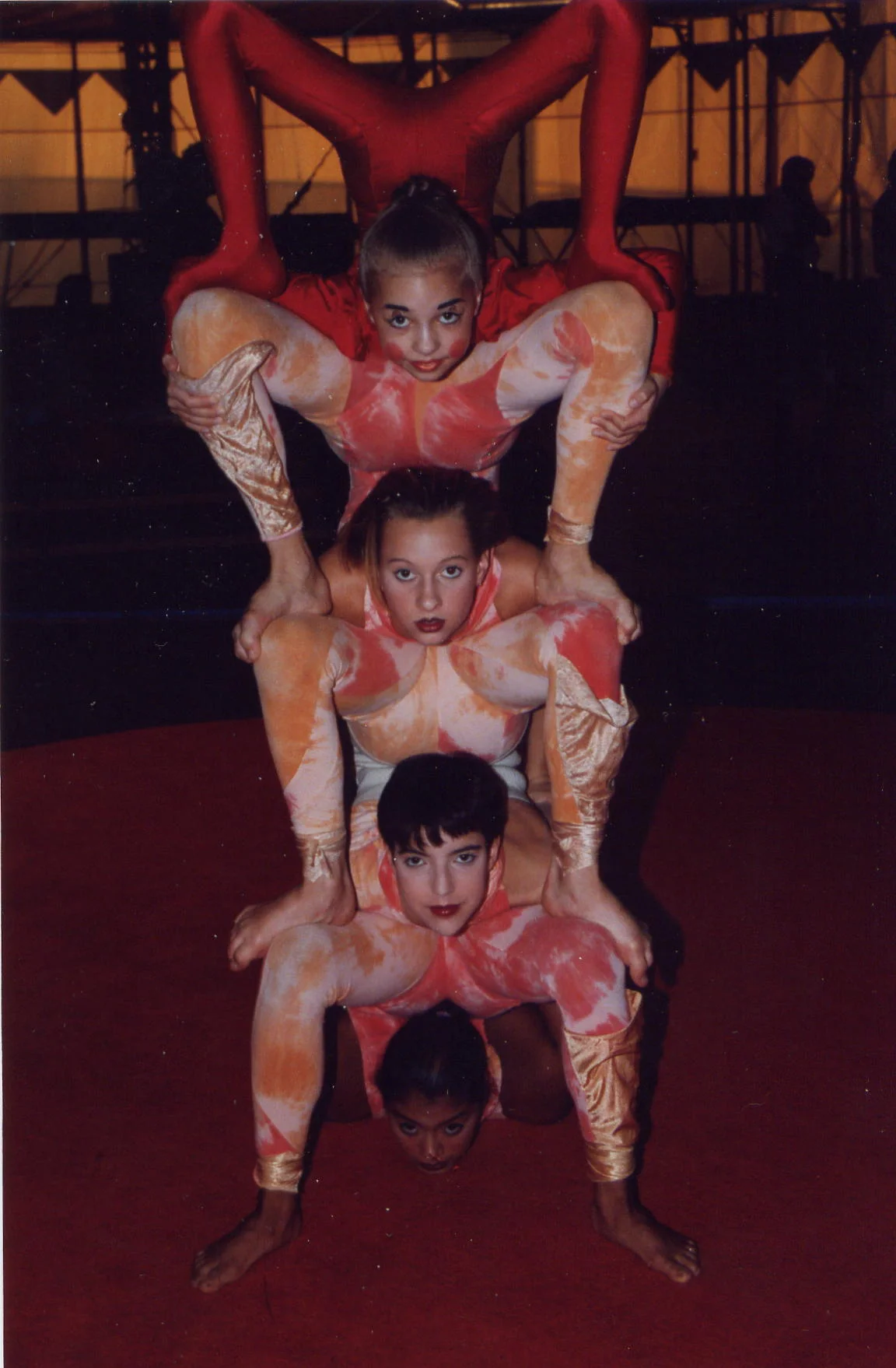 Katya took part in the contortion act of Nouvelle Expérience. (top girl)