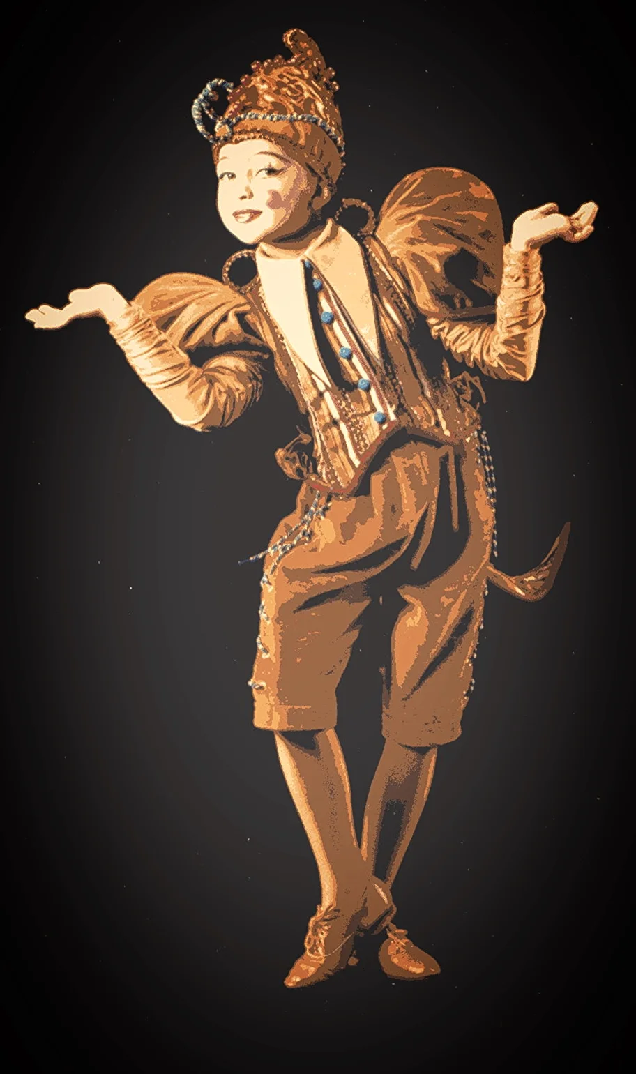Katya played the role of one of the main clowns in the show, the Little Flown of Nouvelle Expérience.