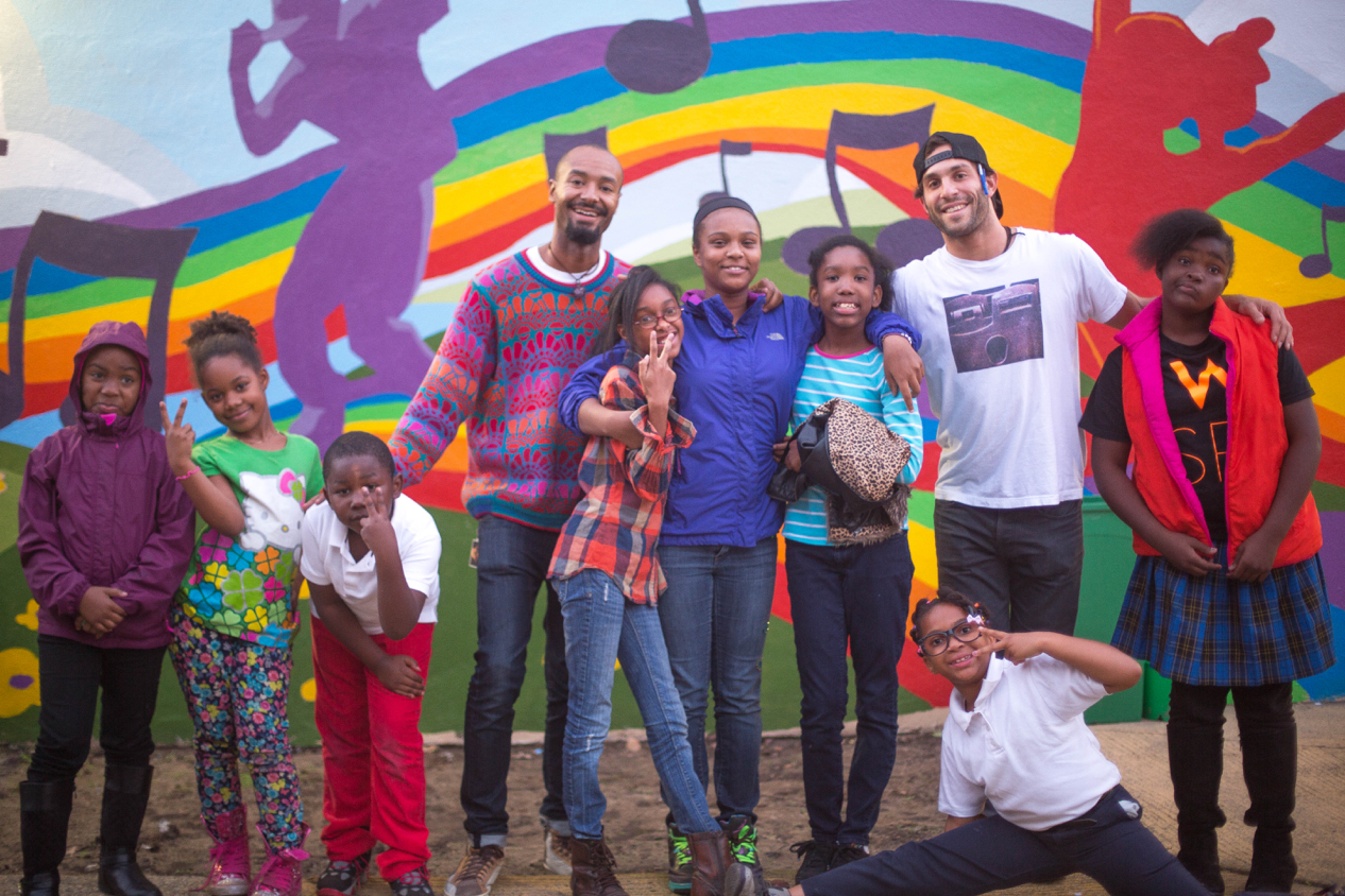 Alex Regen with FACESSF students — San Francisco