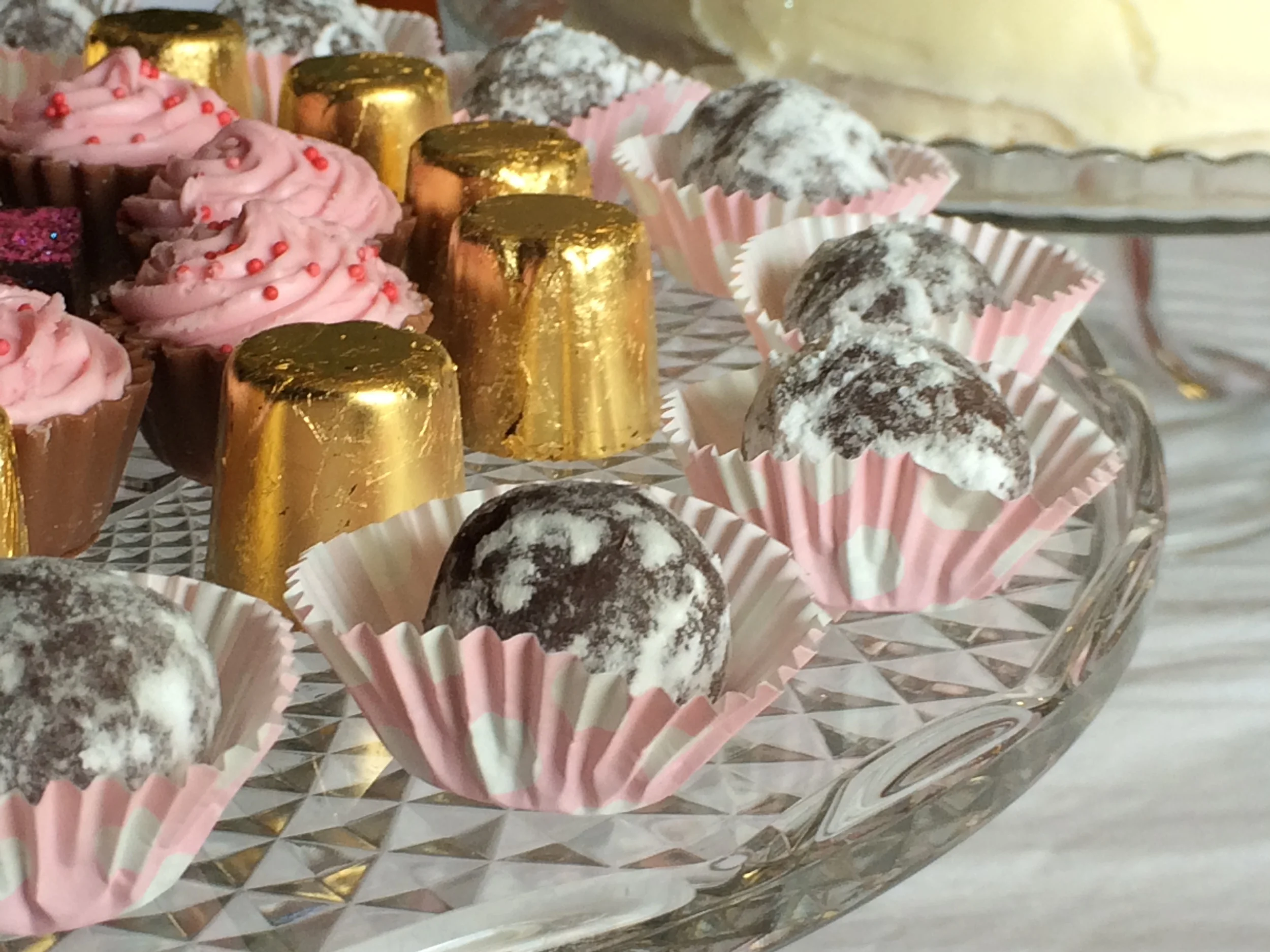 Chocolates Covered in Edible Gold