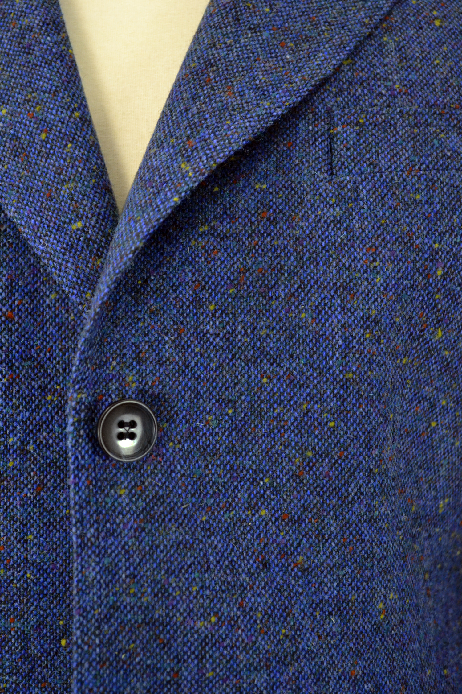Blue Donegal Tweed Ladies Jacket — C.D 