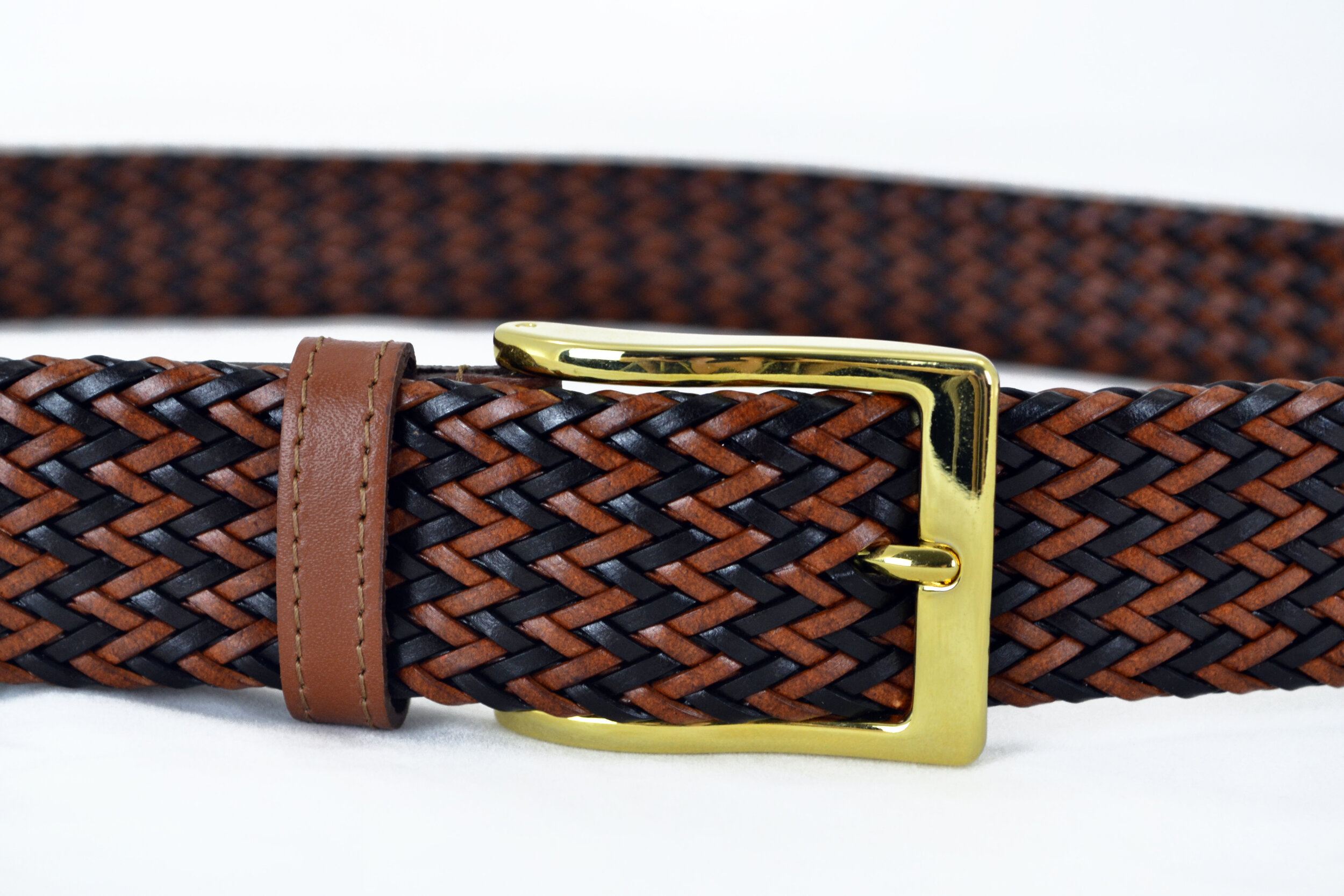 tan woven belt womens