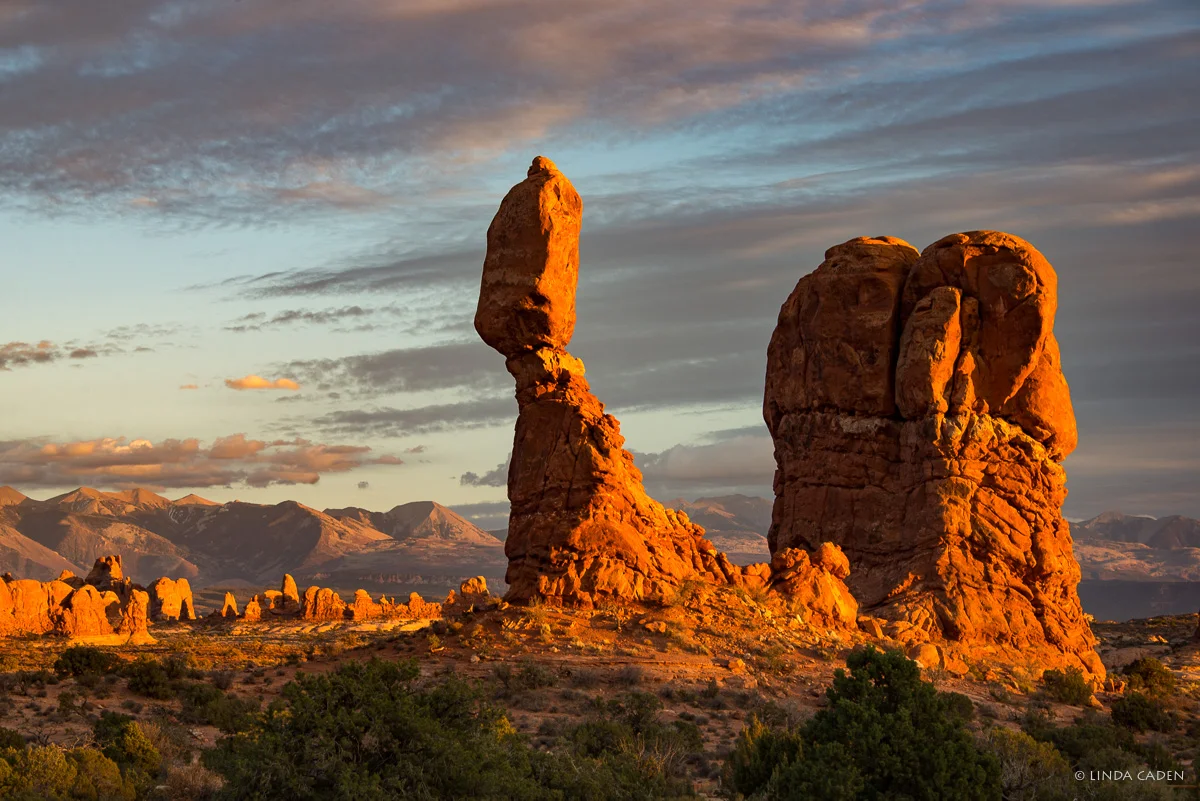 Balanced Rock at Sunset