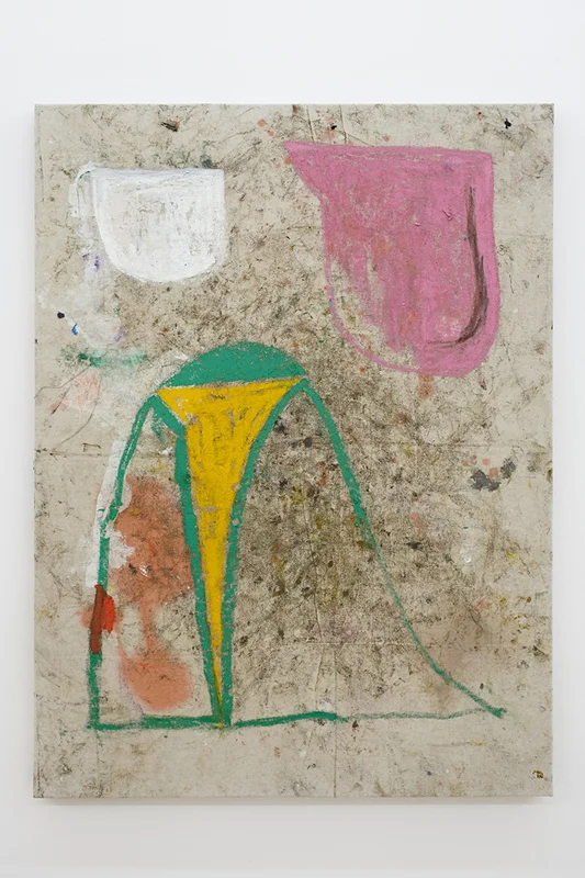 "Unconscious Compliments", 2014, Oil on dropcloth, 40 x 30 in 101 x 76 cm