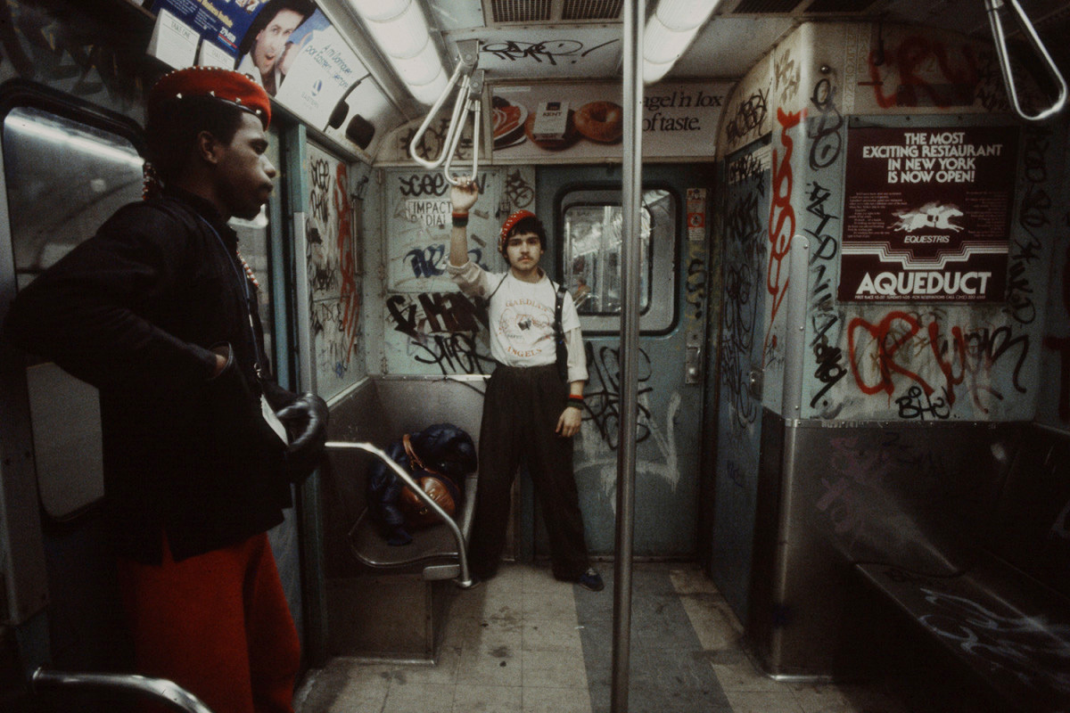 Morris recently re-discovered these previously unpublished shots when he read an interview with famous graffiti artist Tracy 168 , who he had photographed in the 1980s. Now, looking back through his archive, Morris remembers that time as being pretty unique: “I was actually out looking for criminal elements,” he says on the phone, “trying to prove myself as a photojournalist, and prove myself to myself.” Read more: 15 Rare Photos of New York’s Graffiti-Covered Subway in the 1980s - LightBox http://lightbox.time.com/2014/01/22/grit-grime-and-graffiti-chris-morris-on-the-new-york-subway-1981/#ixzz2rFNwrFn4