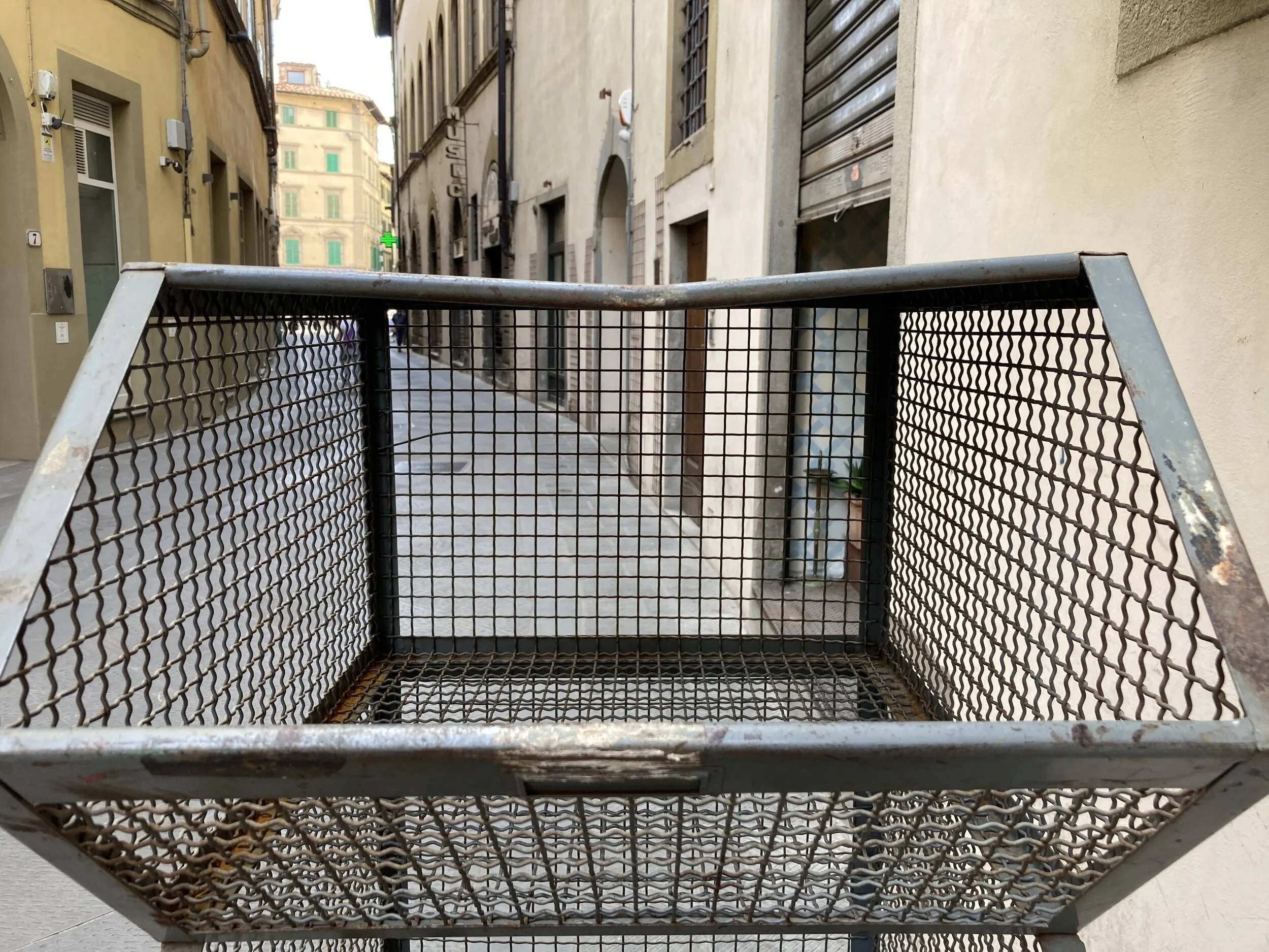 60's industrial metal shelving