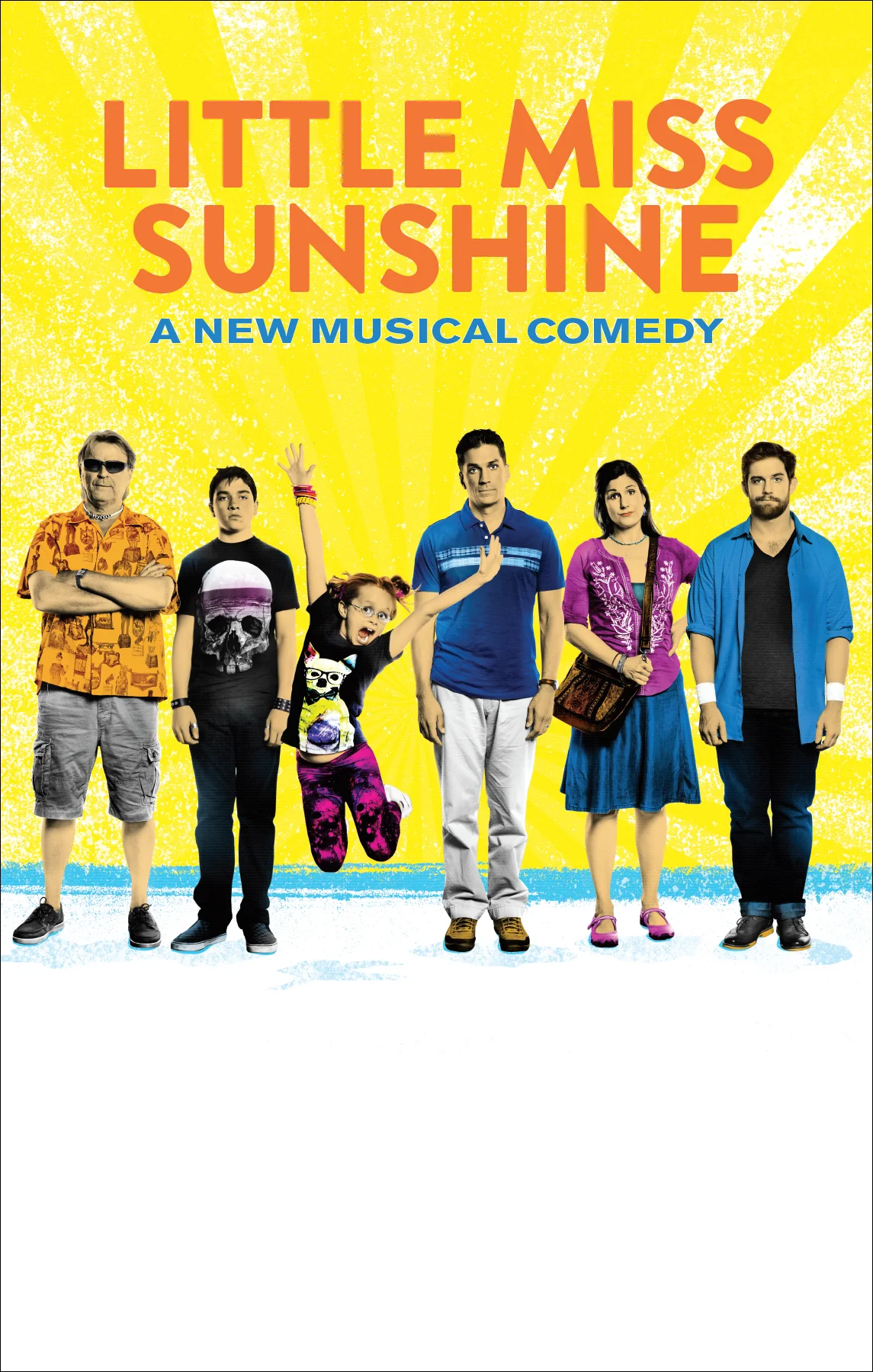 LITTLE MISS SUNSHINE - David Rasche, Logan Rowland, Hannah Nordberg, Will Swenson, Stephanie J. Block & Rory O’Malley / Photography: Nathan Johnson / Illustration: Josue Evilla