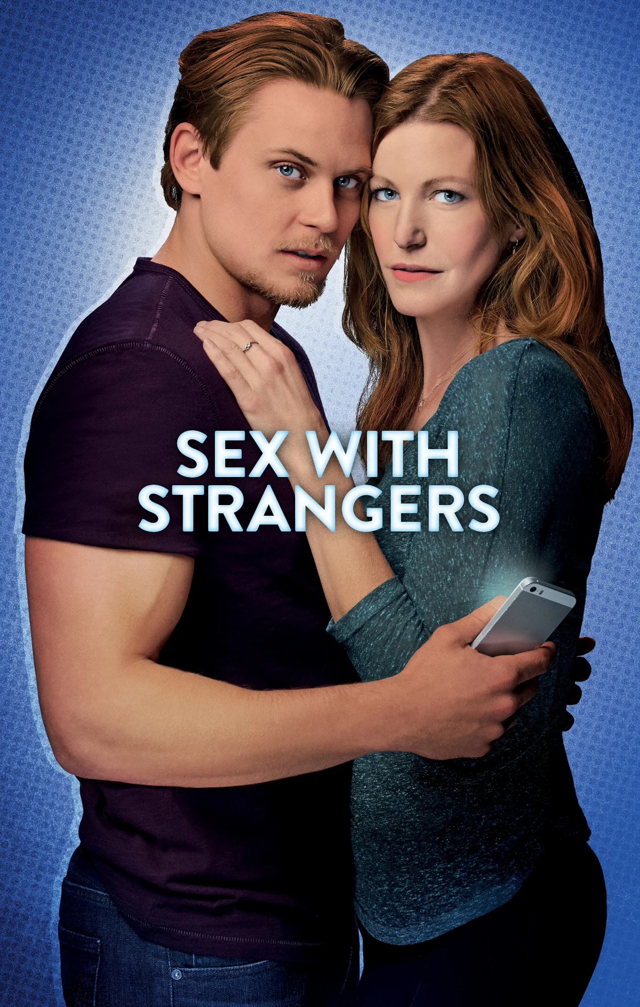 Billy Magnussen and Anna Gunn in SEX WITH STRANGERS - Photo: Robert Ascroft / Illustration: Josue Evilla