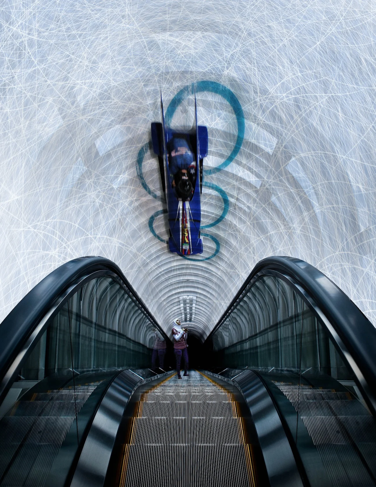 AMBIENT: Subway escalator takeover