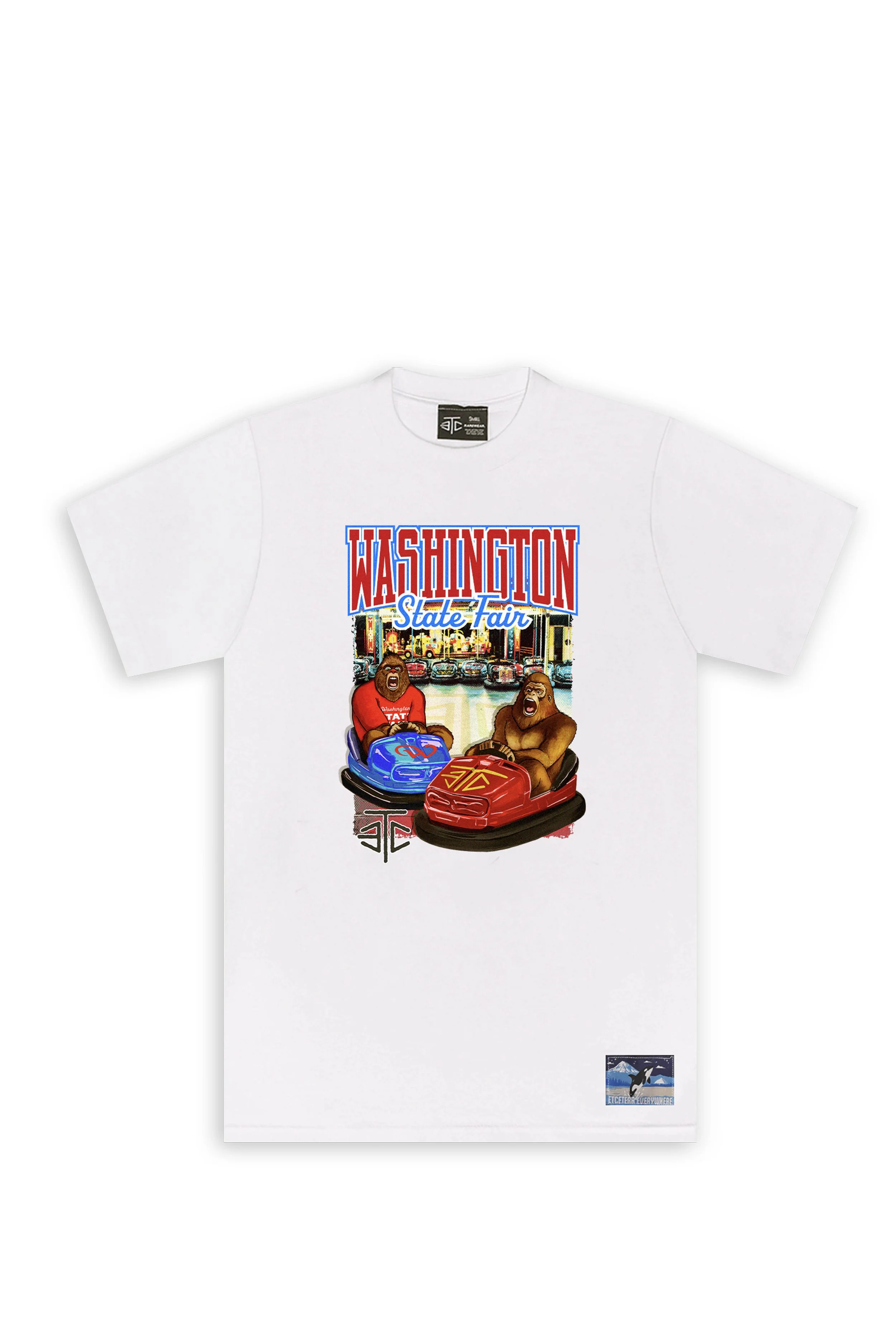 SAS & WASHI BUMPER CARS TEE (WHITE)