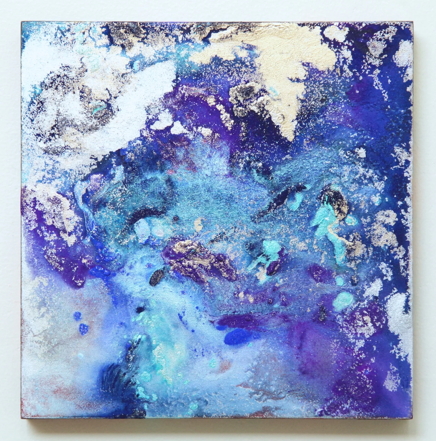 M17 2015 Acrylic and metal powder on board H22.7cm x W22.7cm