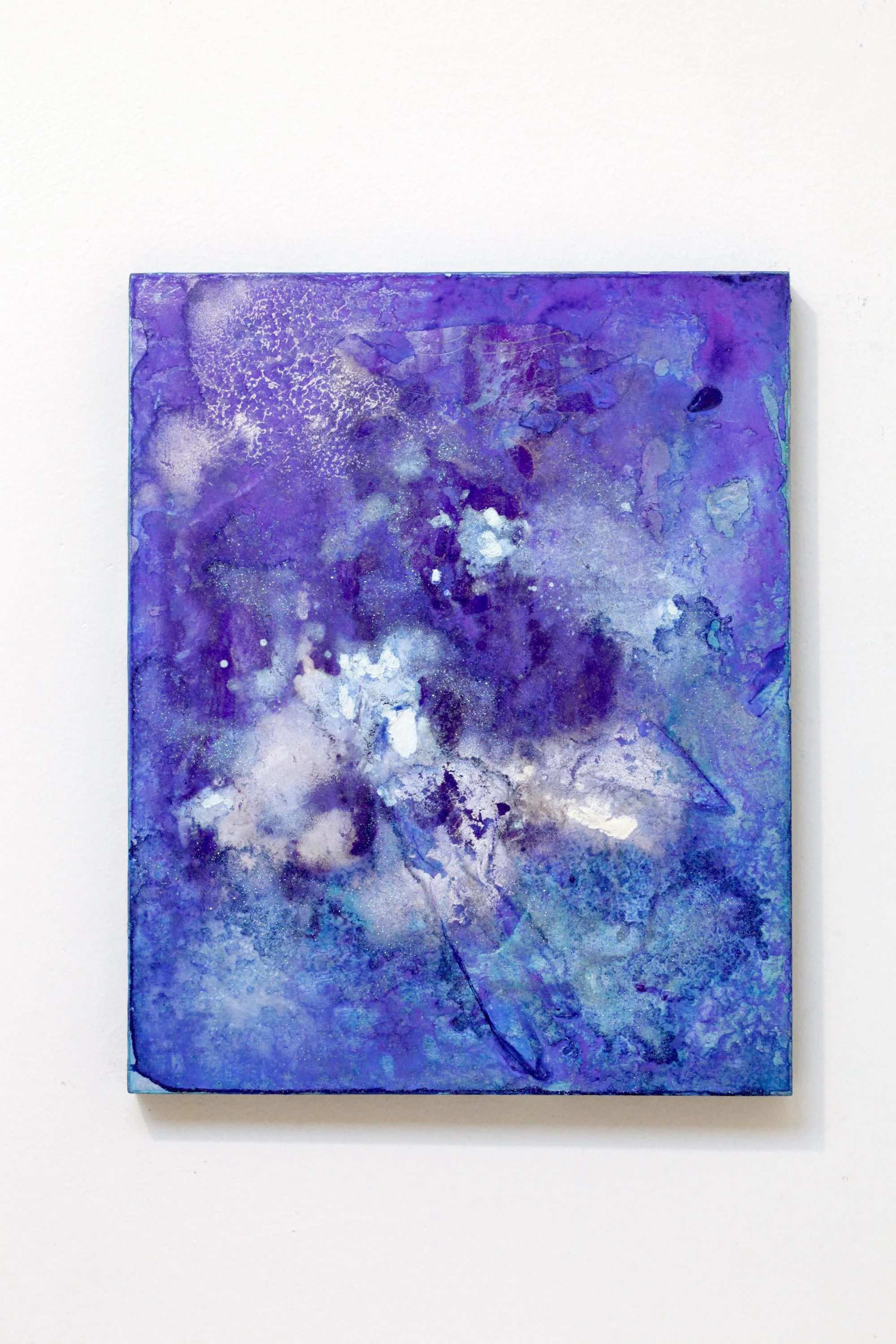 2016 Acrylic and metallic powder on board H27.3cm x W22.0cm