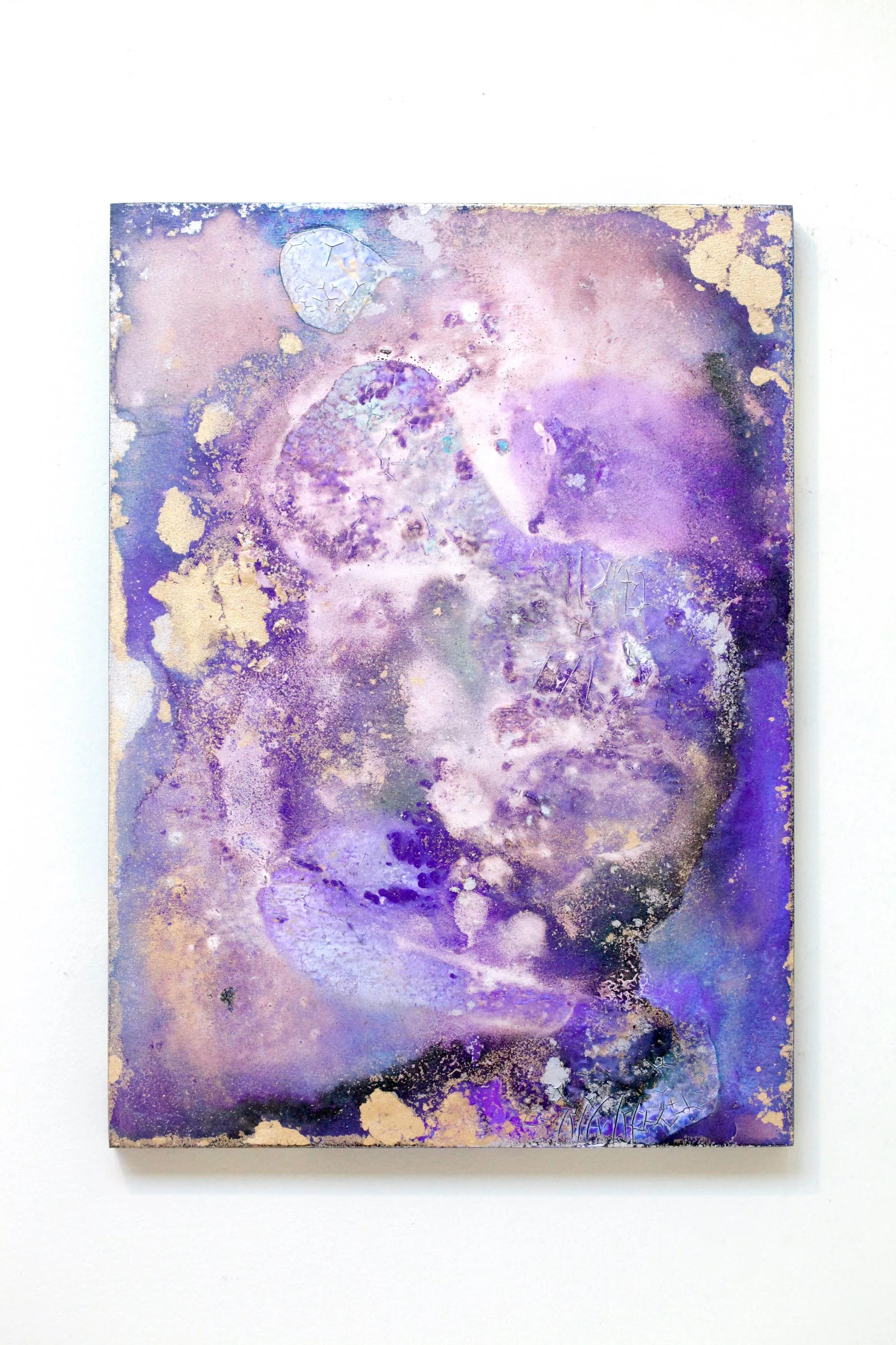 2016 Acrylic and metallic powder on board H33.3 x W24.2cm