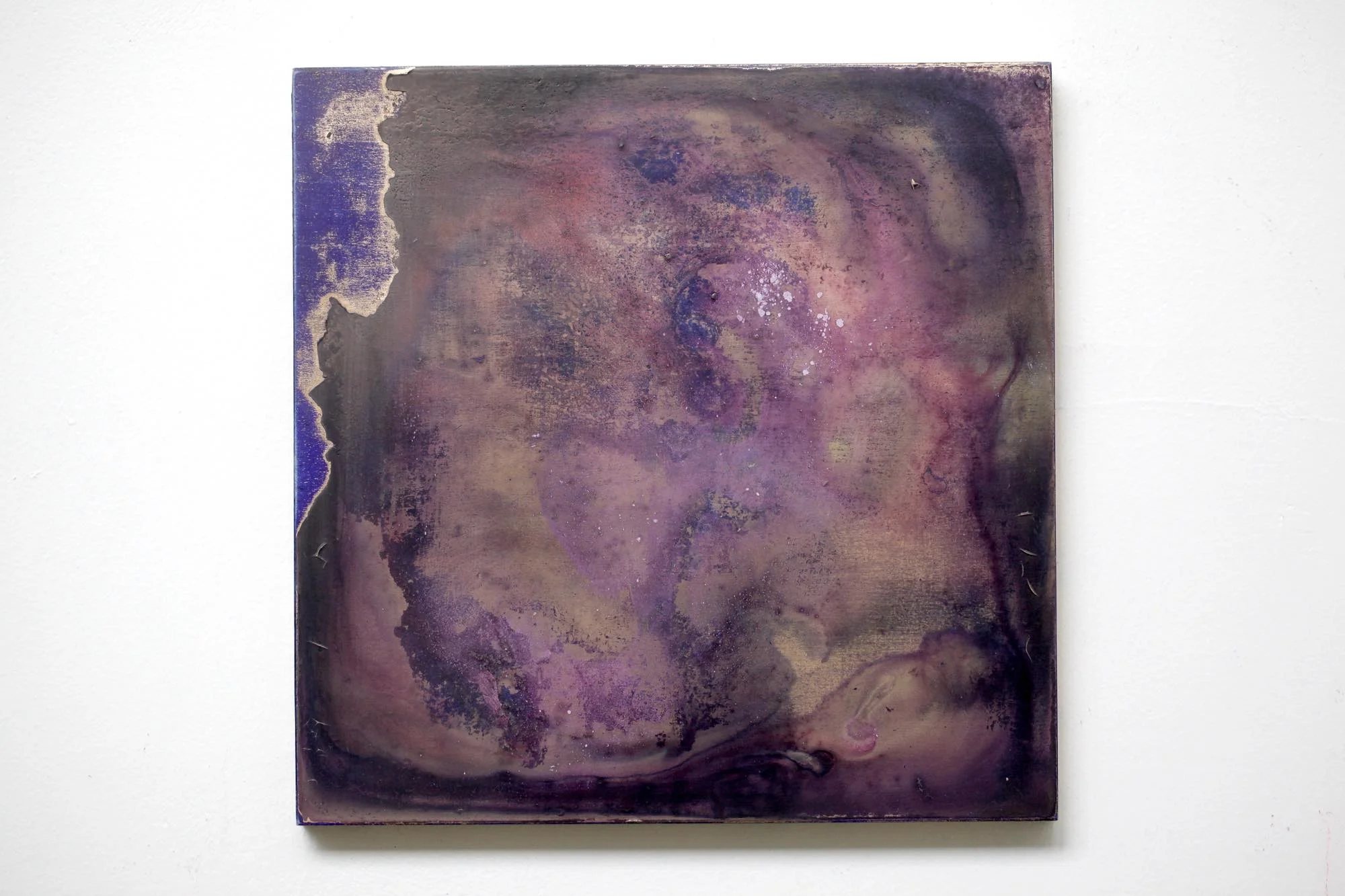 2016 Acrylic,mineral pigment powder and metallic powder on board H27.3cm x W27.3cm