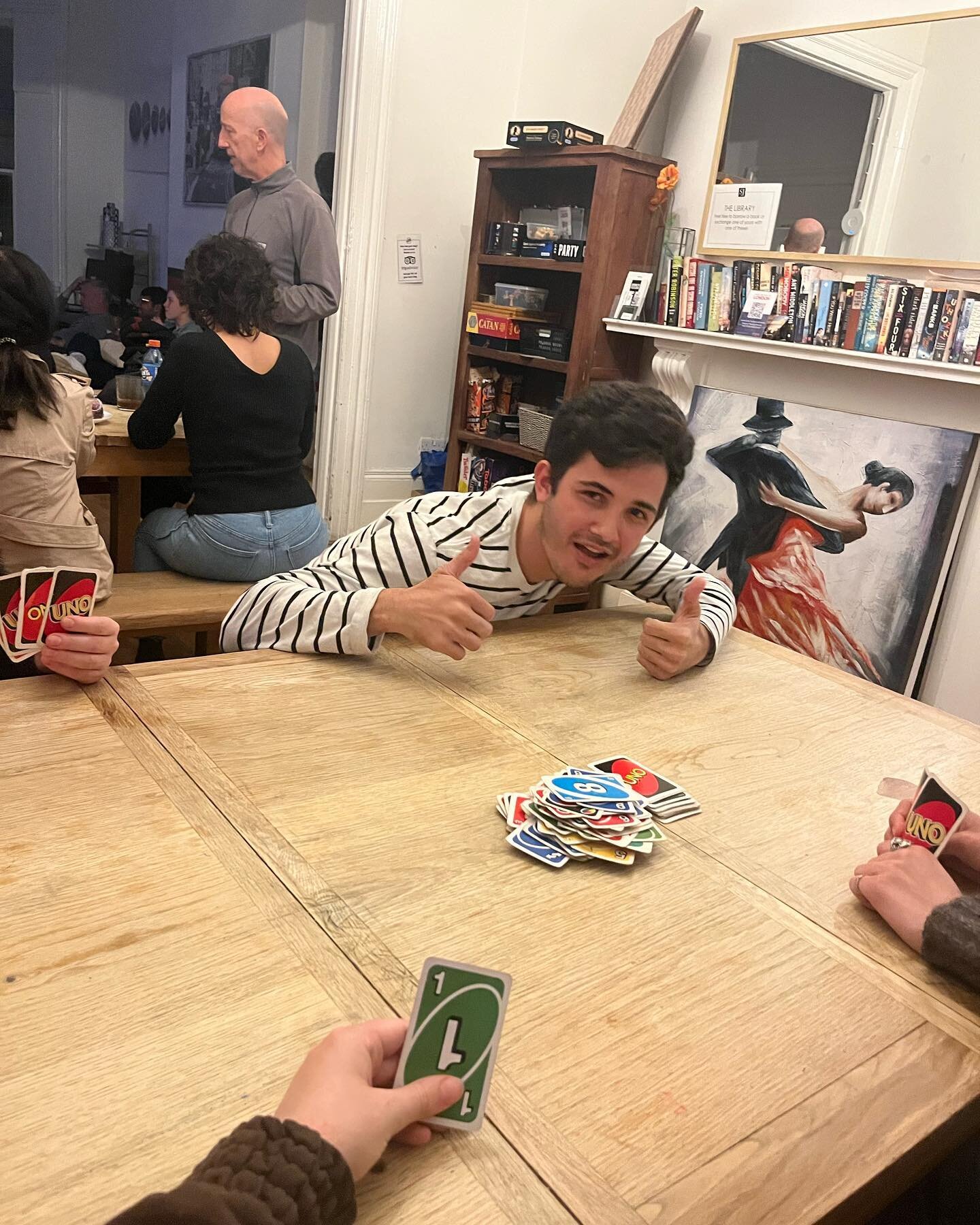 Tonight&rsquo;s event was playing Uno🧚🏼