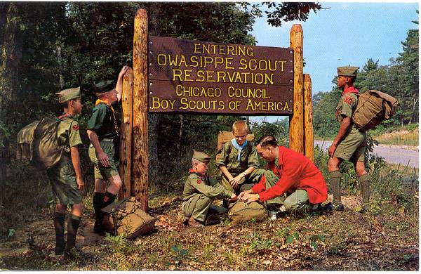 Boy Scouts of America CAMP OWASIPPE 3/" Patch-Oldest Scout Camp in U.S RETIRED