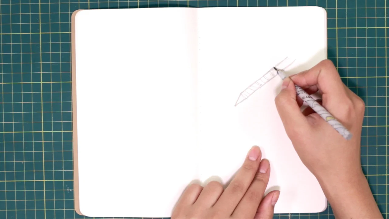 #Meta. Drawing a pencil with the new pencil.