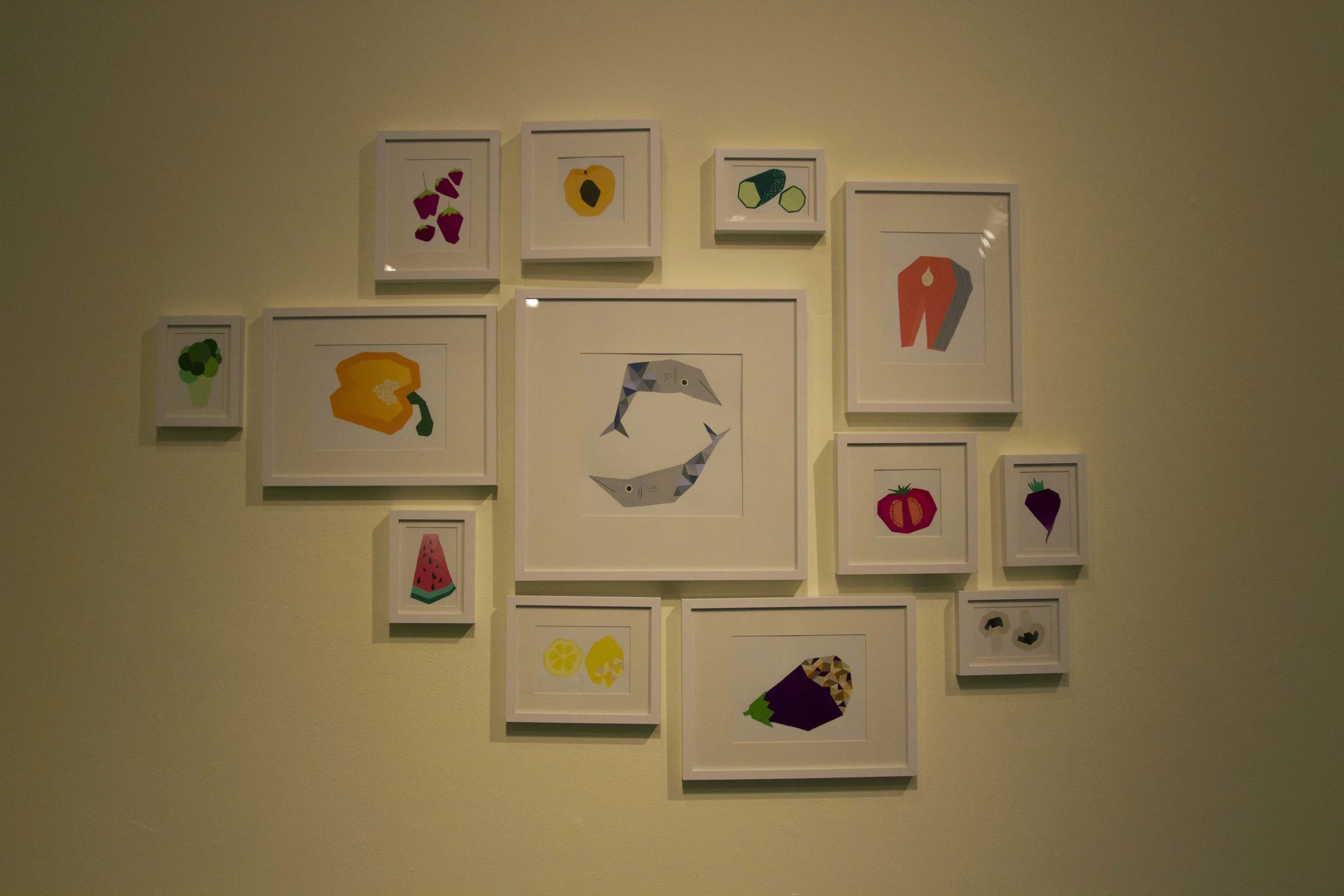 Gouache paintings