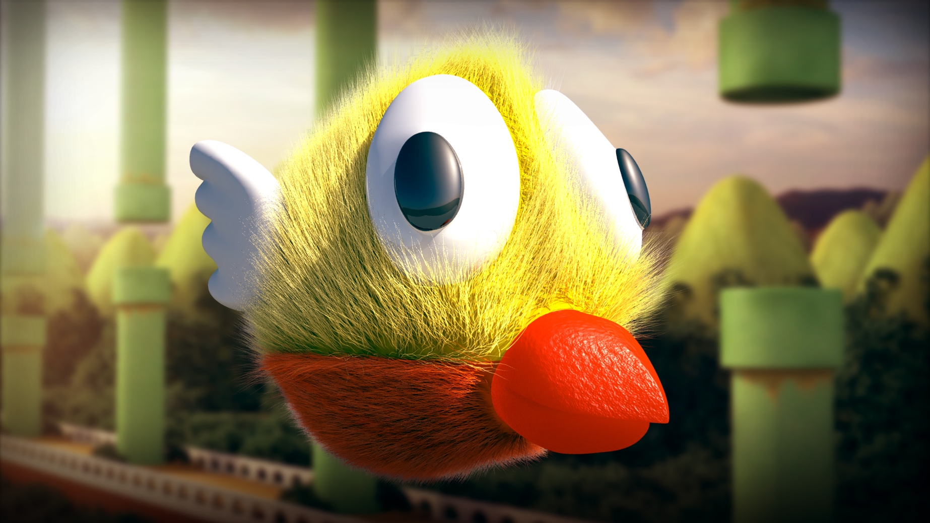 Flappy bird 3d 3D Model