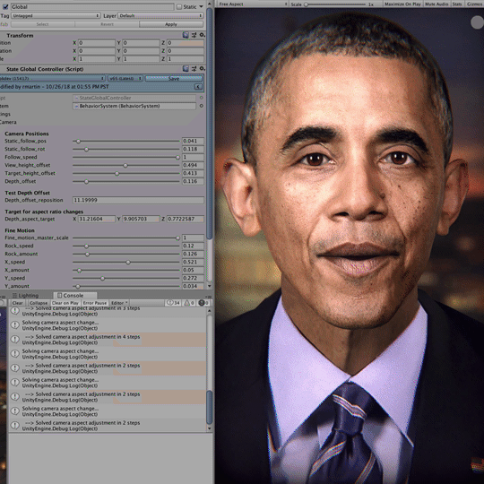Solving a 3D camera for a particular aspect ratio