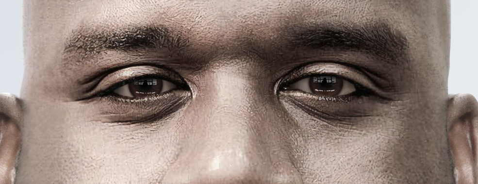 Oh, wow, I can see heather in the reflection of his eyes!