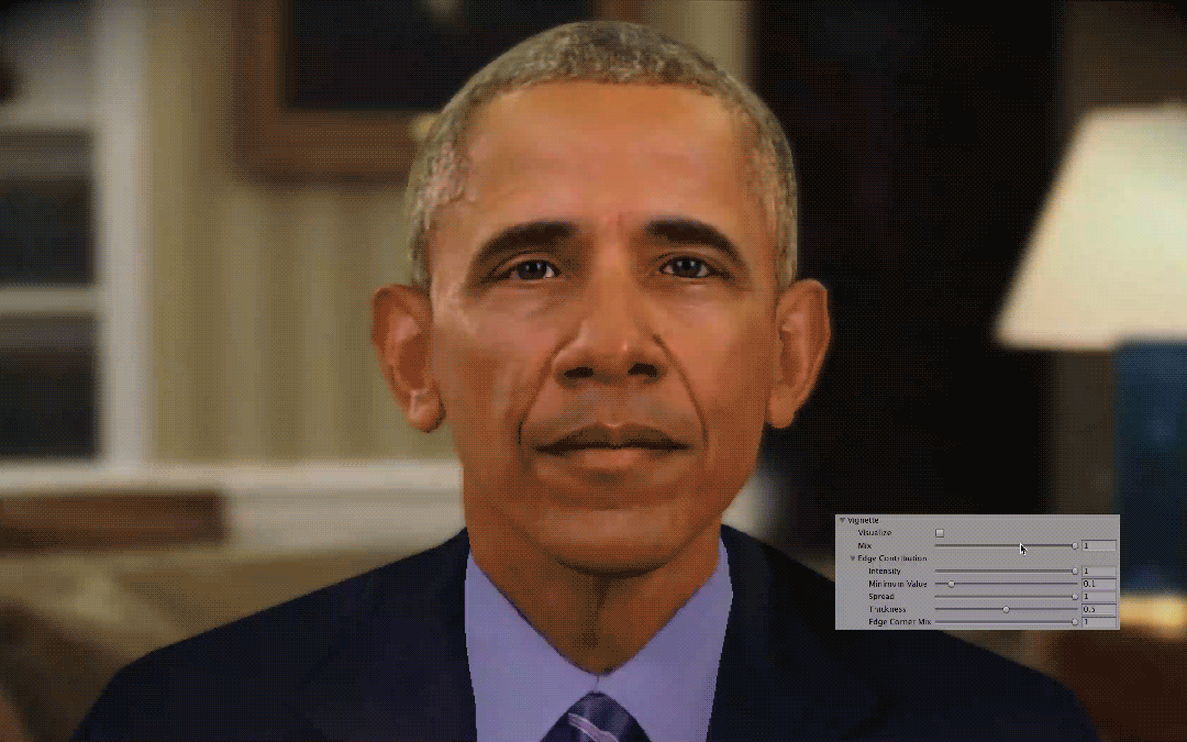 Mix - Controls how much of all the vignette settings are going to be seen.