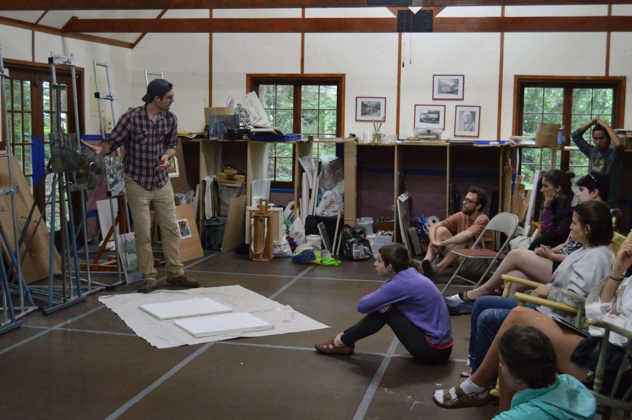 Brian Rego critiques a days work-2.JPG