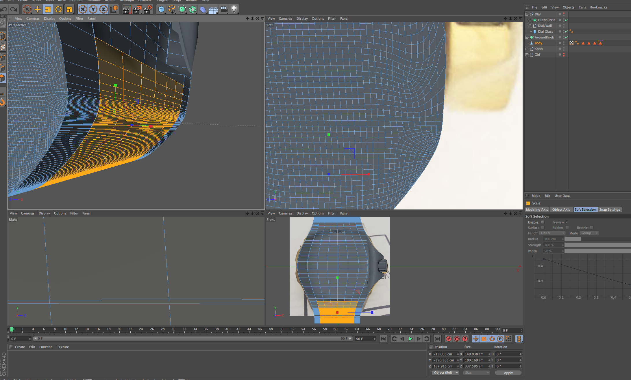 Screenshot in the process