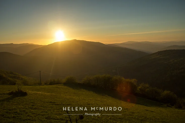 Sunset Near O Cebreiro © 2013 Helena McMurdo