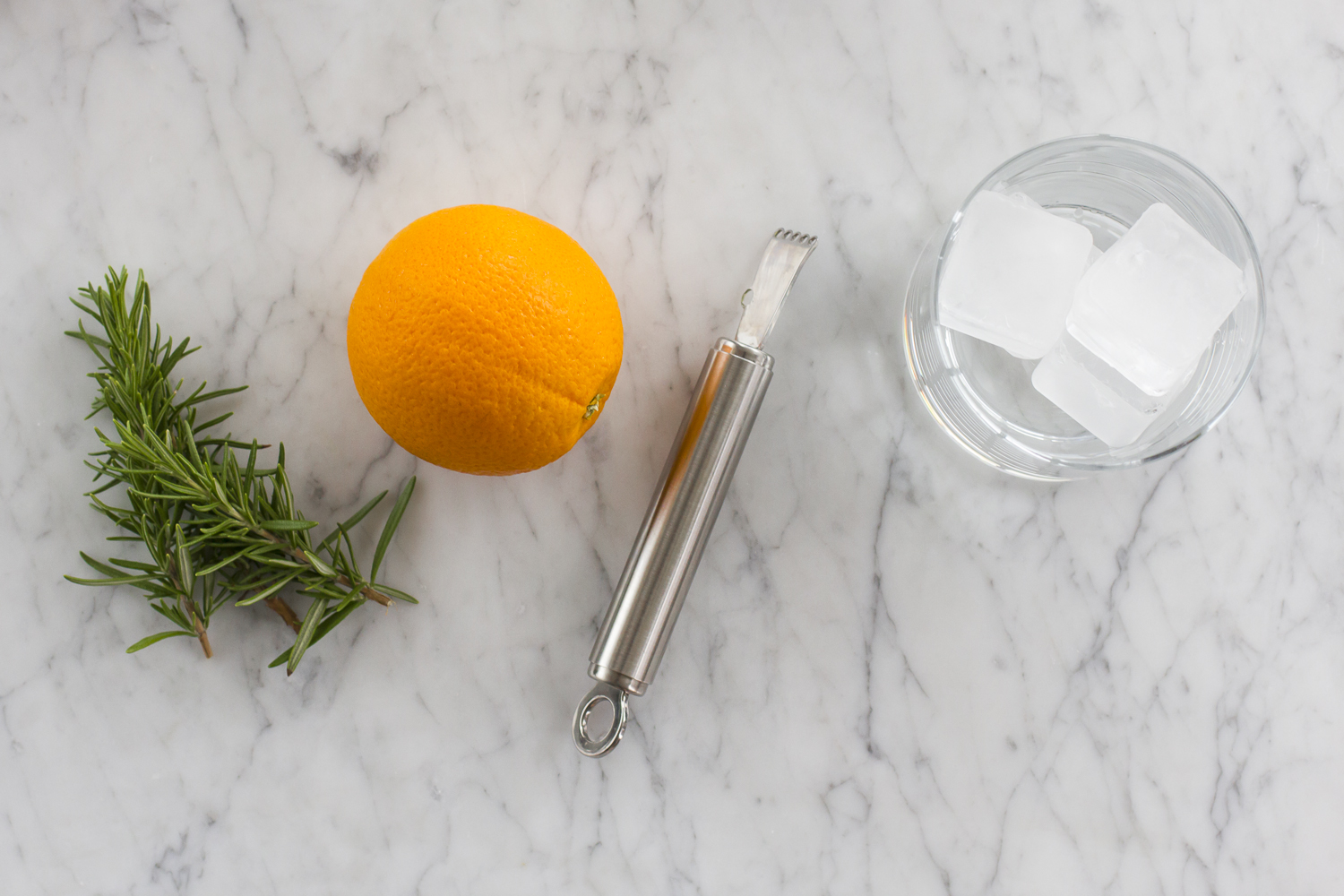Rosemary and Orange Zest Gin Tonic Preparation © 2014 Helena McMurdo