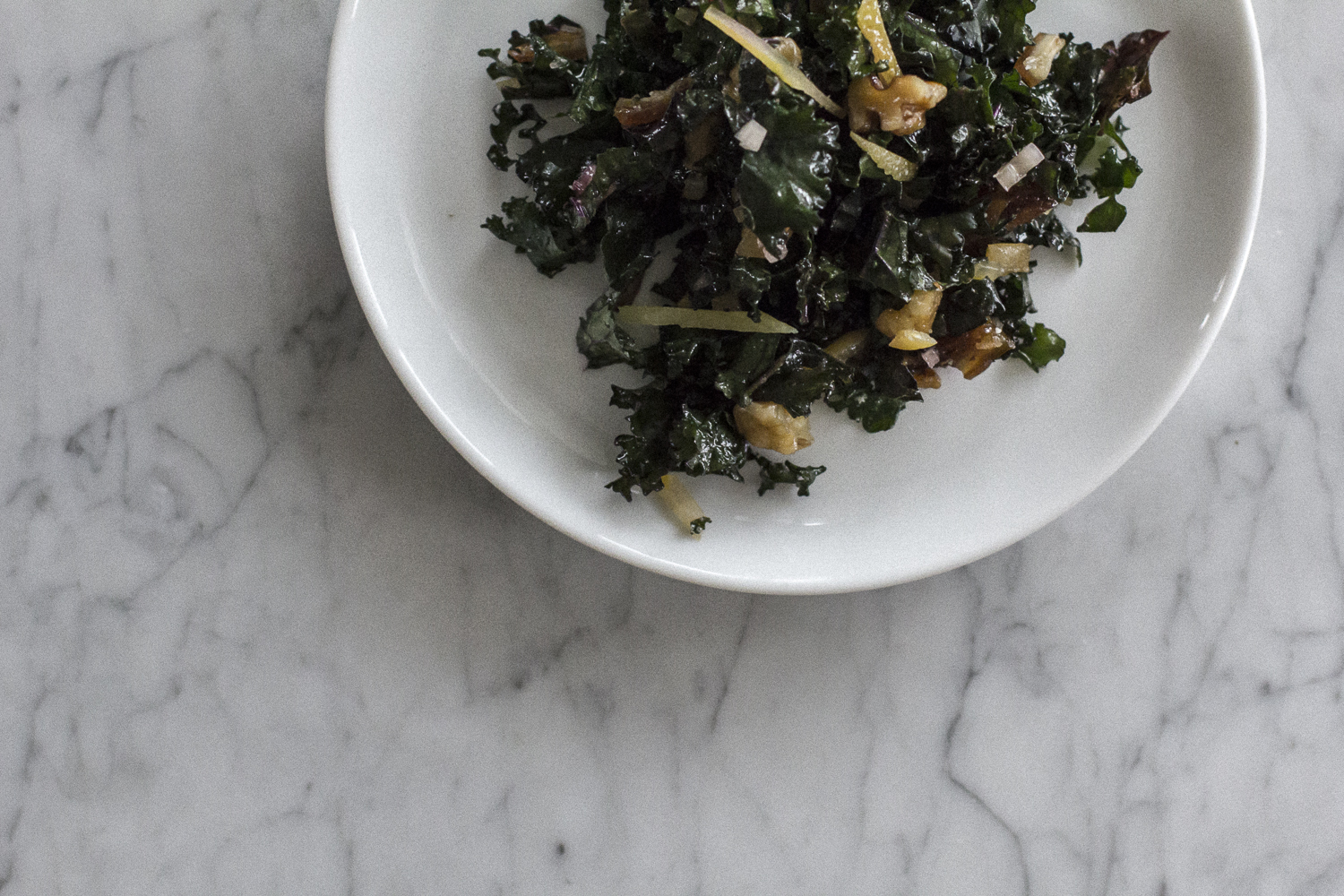Kale Salad with Dates, Candied Walnuts & Preserved Lemons. Helena McMurdo Photography on Endless Picnic.