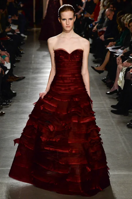 Oscar de la renta for felicity jones.
