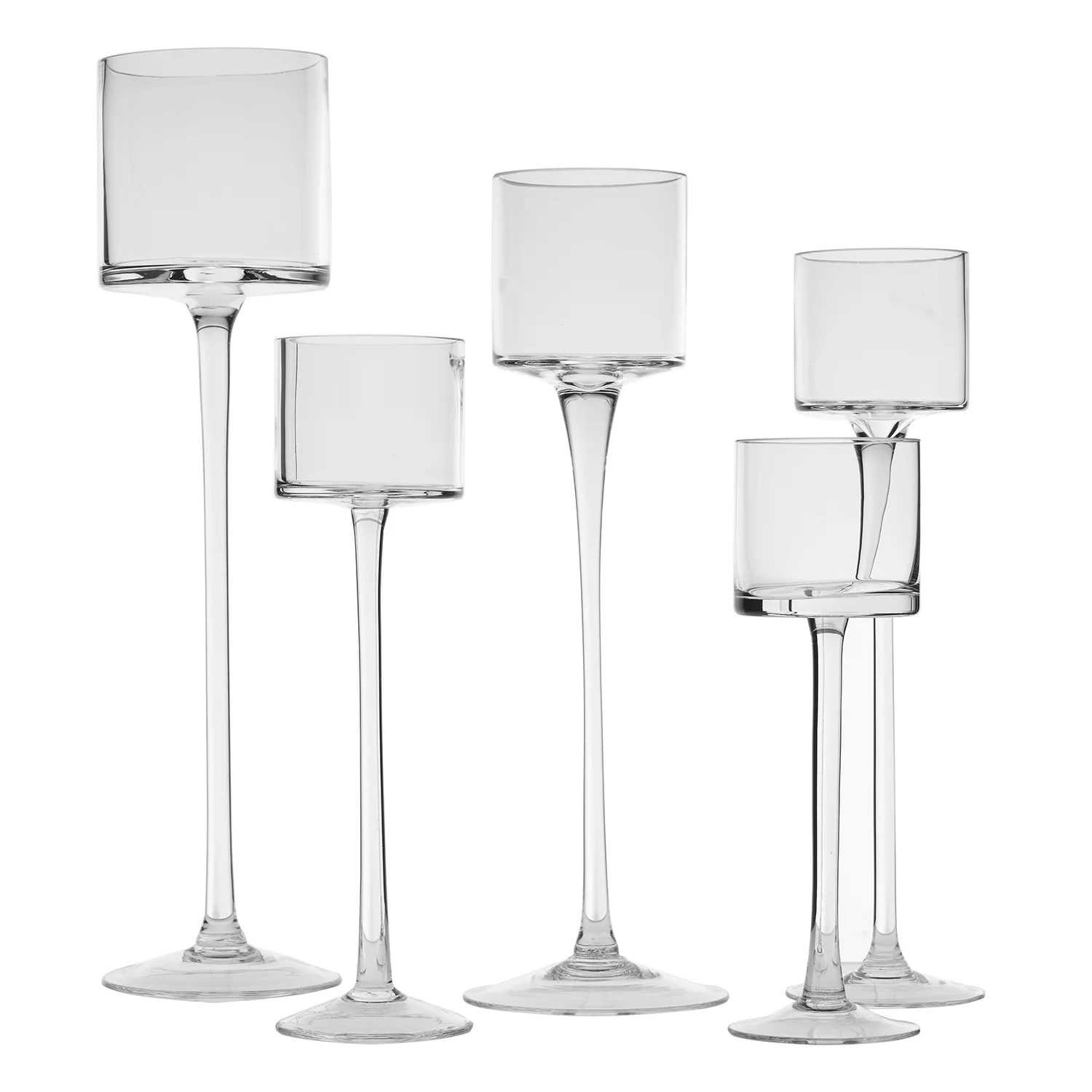 stemmed votives - 50 tall, 46 medium, 37 short