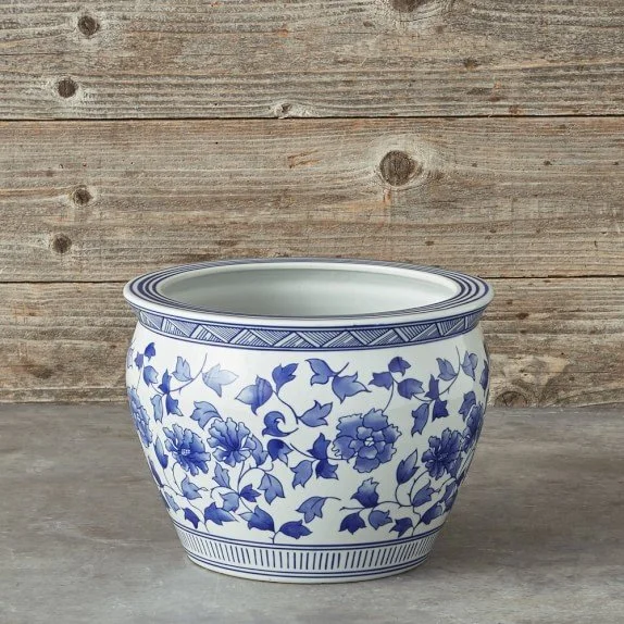 large chinoiserie planters - 7