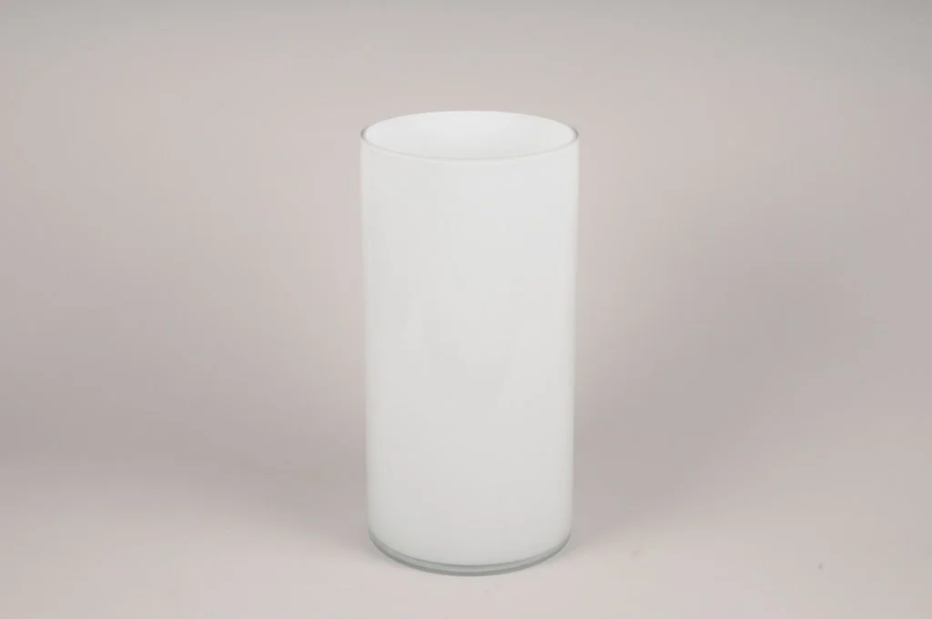 white cylinder vases - 16