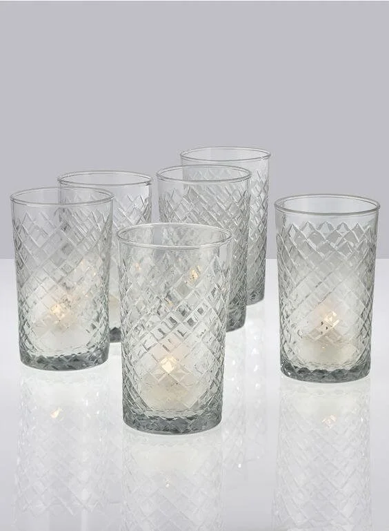Etched Glass Votive  $4
