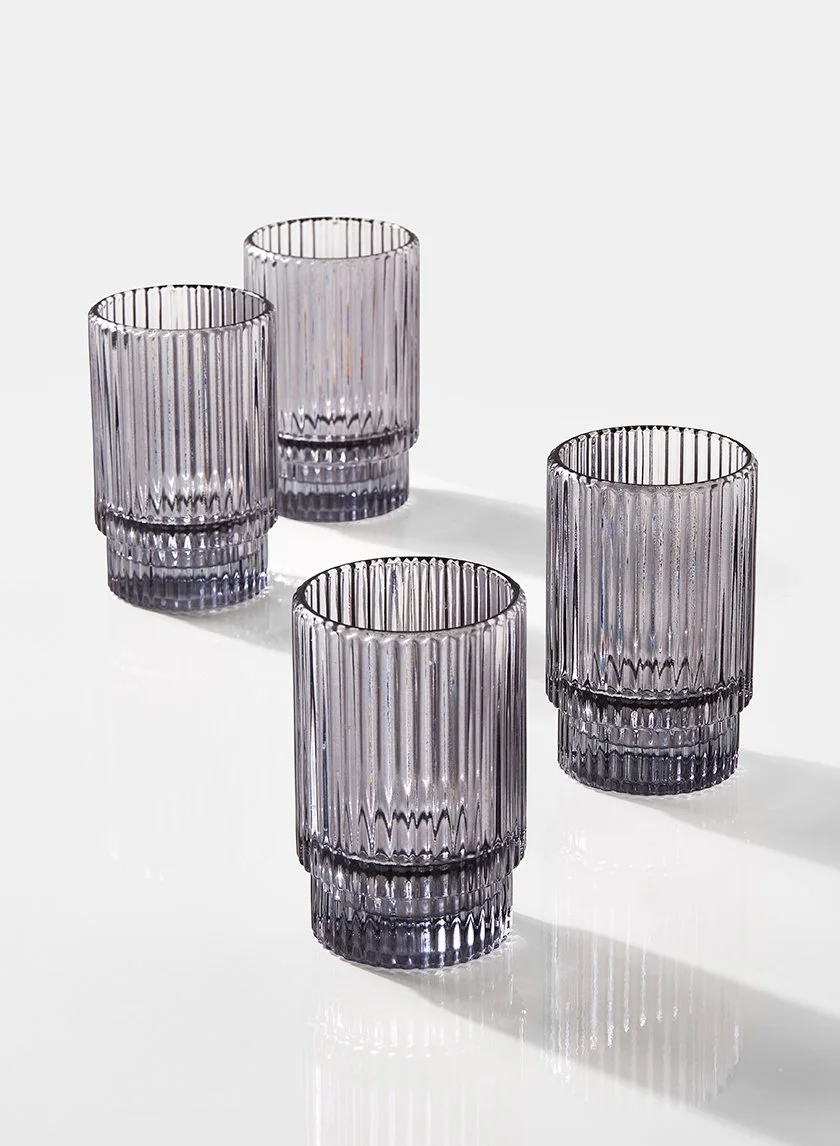 pleated black votives - 99