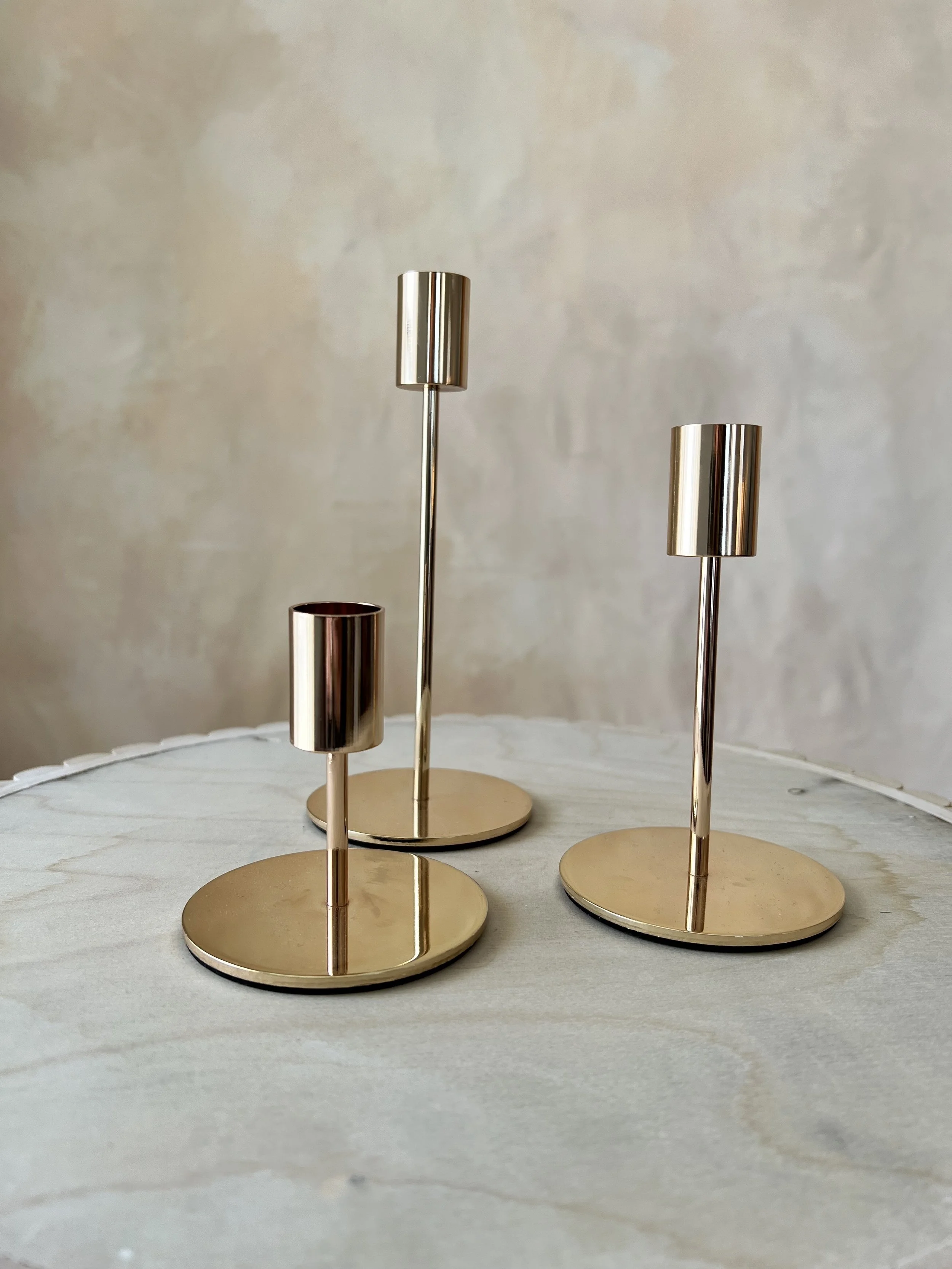 modern gold taper holders - 65