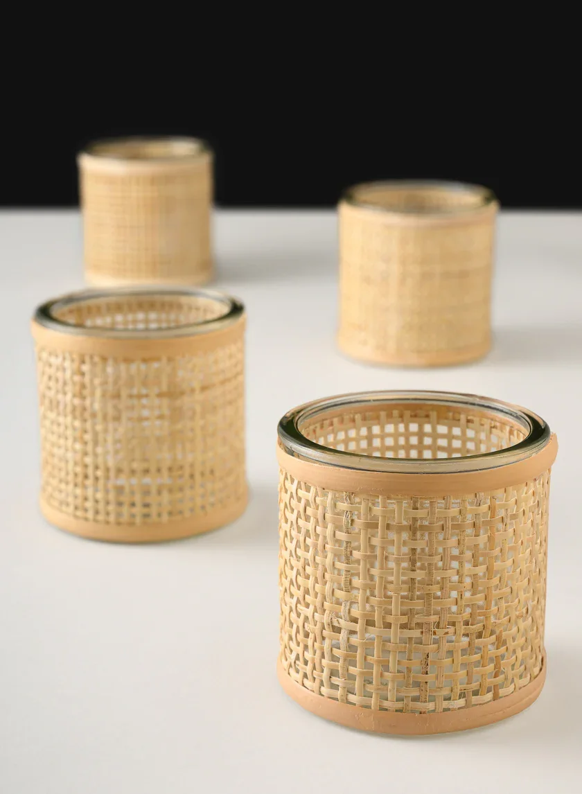 rattan votive