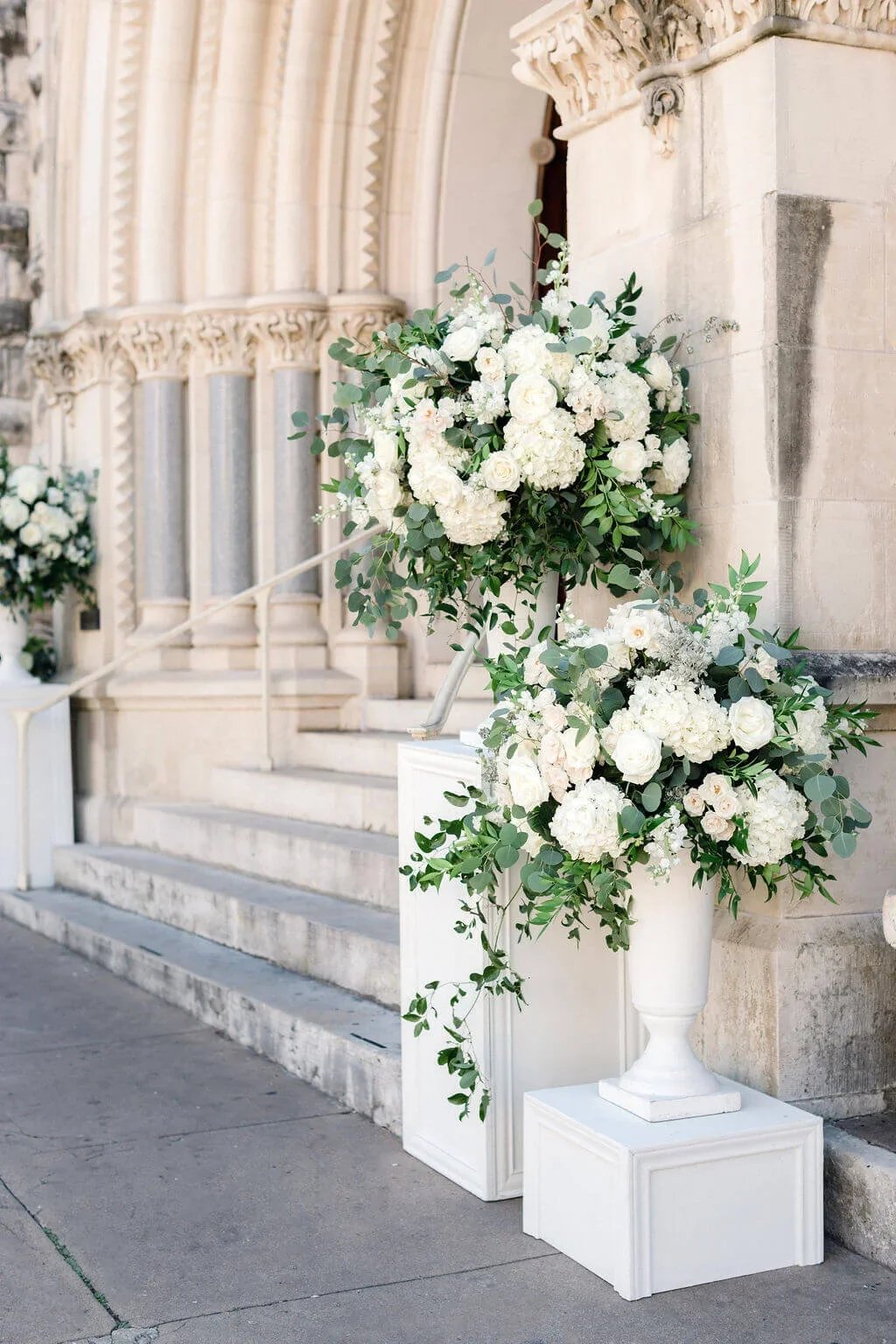 Classic wedding ceremony church flowers styled with understated elegance.jpg.webp