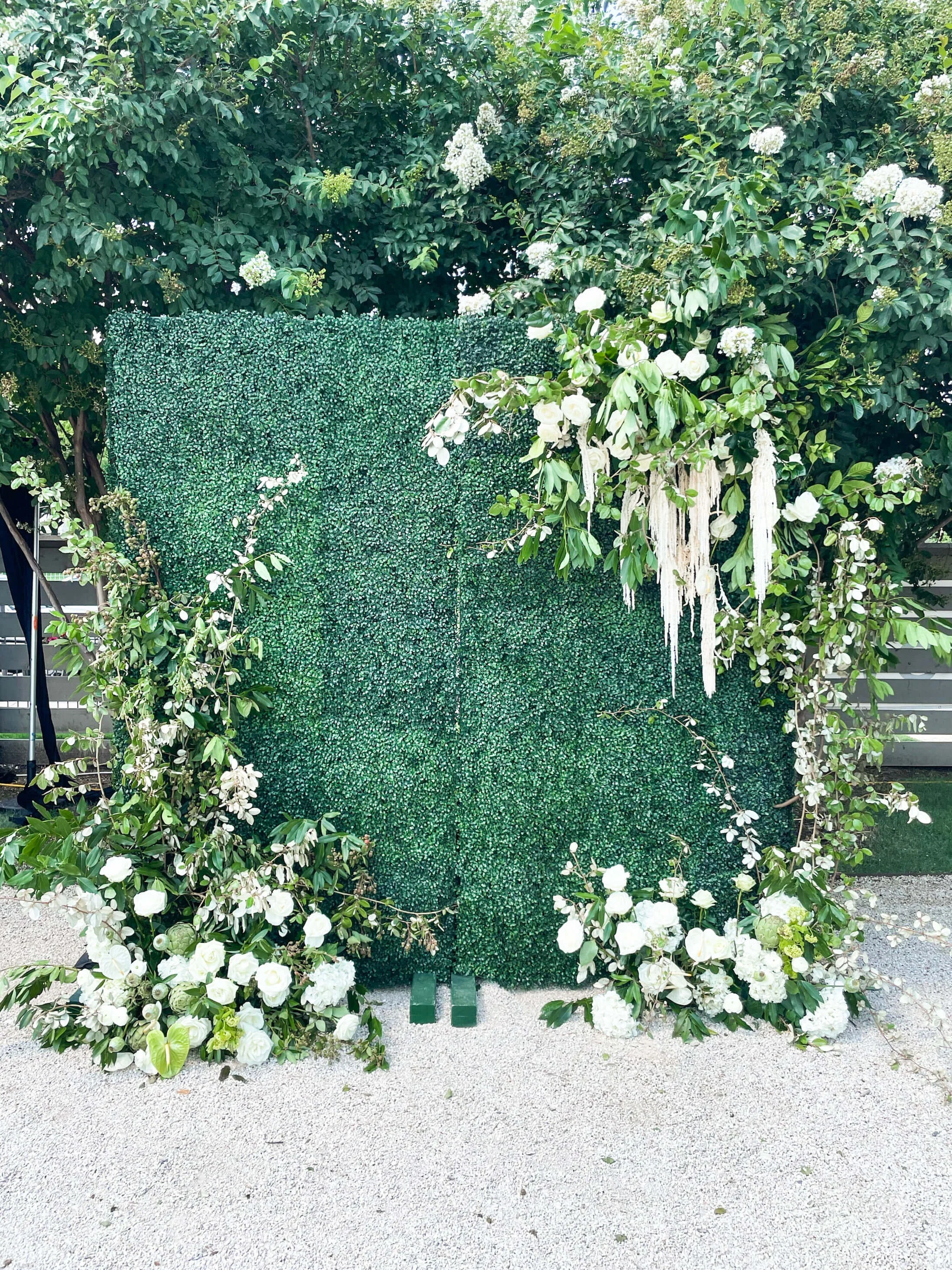 Floral installation blending natural elements and structure.webp