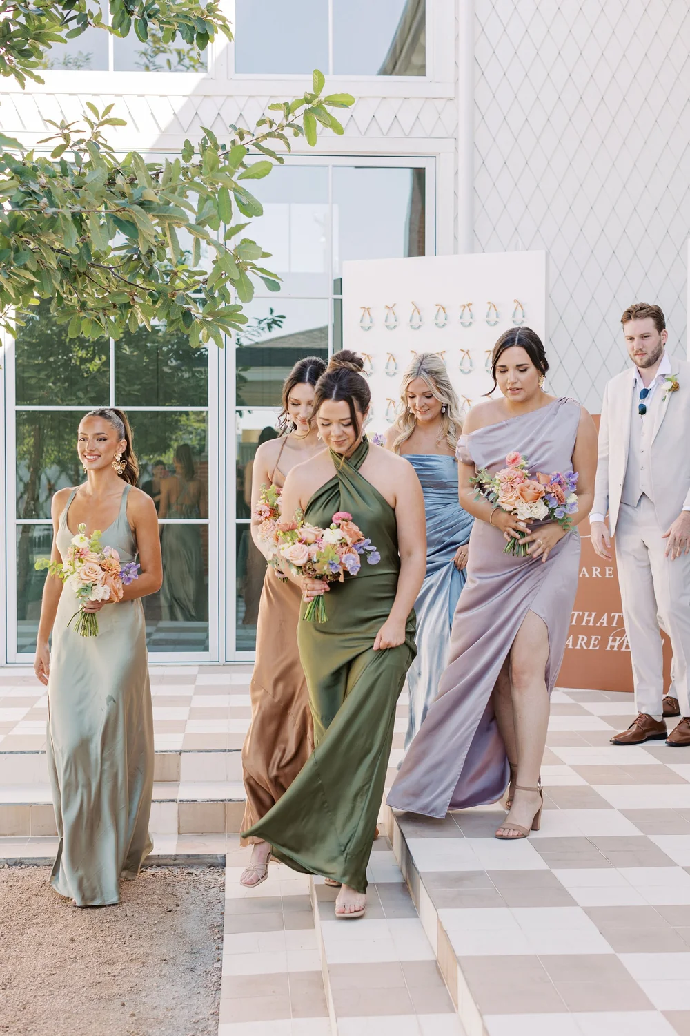 what color of shoes to wear with emerald green dress Ivory Green Neutral Boho Wedding Bouquet