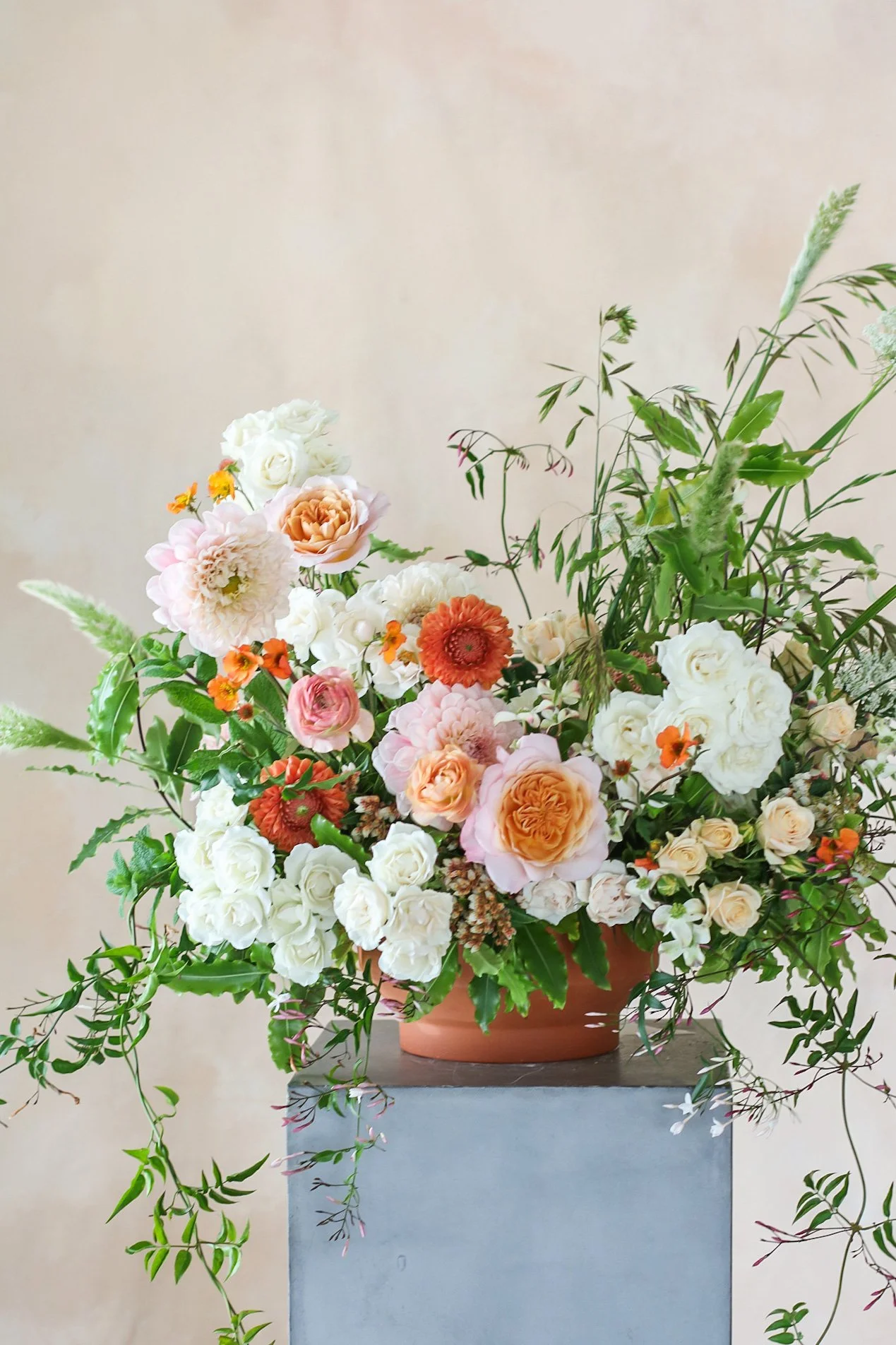 Custom Valentine’s Day floral design by Stems Floral Design